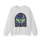 Luna Moth Stained Glass Crewneck Sweatshirt