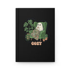 Cozy Ghost Hardcover Journal | Cute Plant Lover Notebook