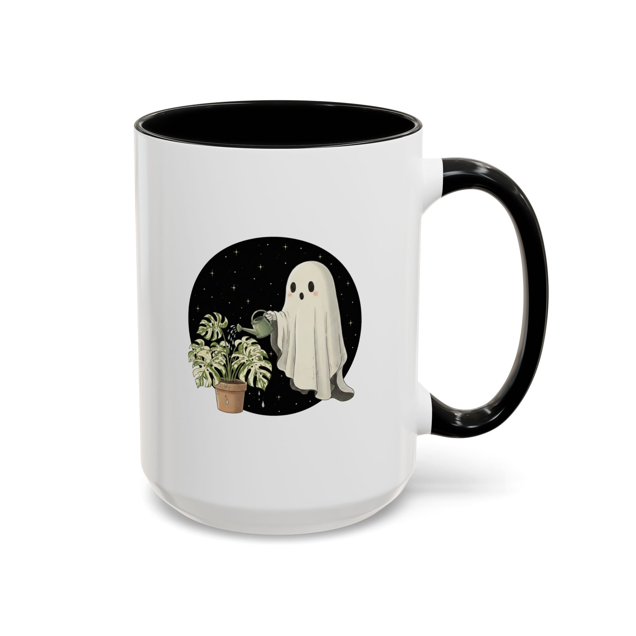 Ghost Plant Lover Coffee Mug | Cute Ghost Watering Houseplants (11/15oz)
