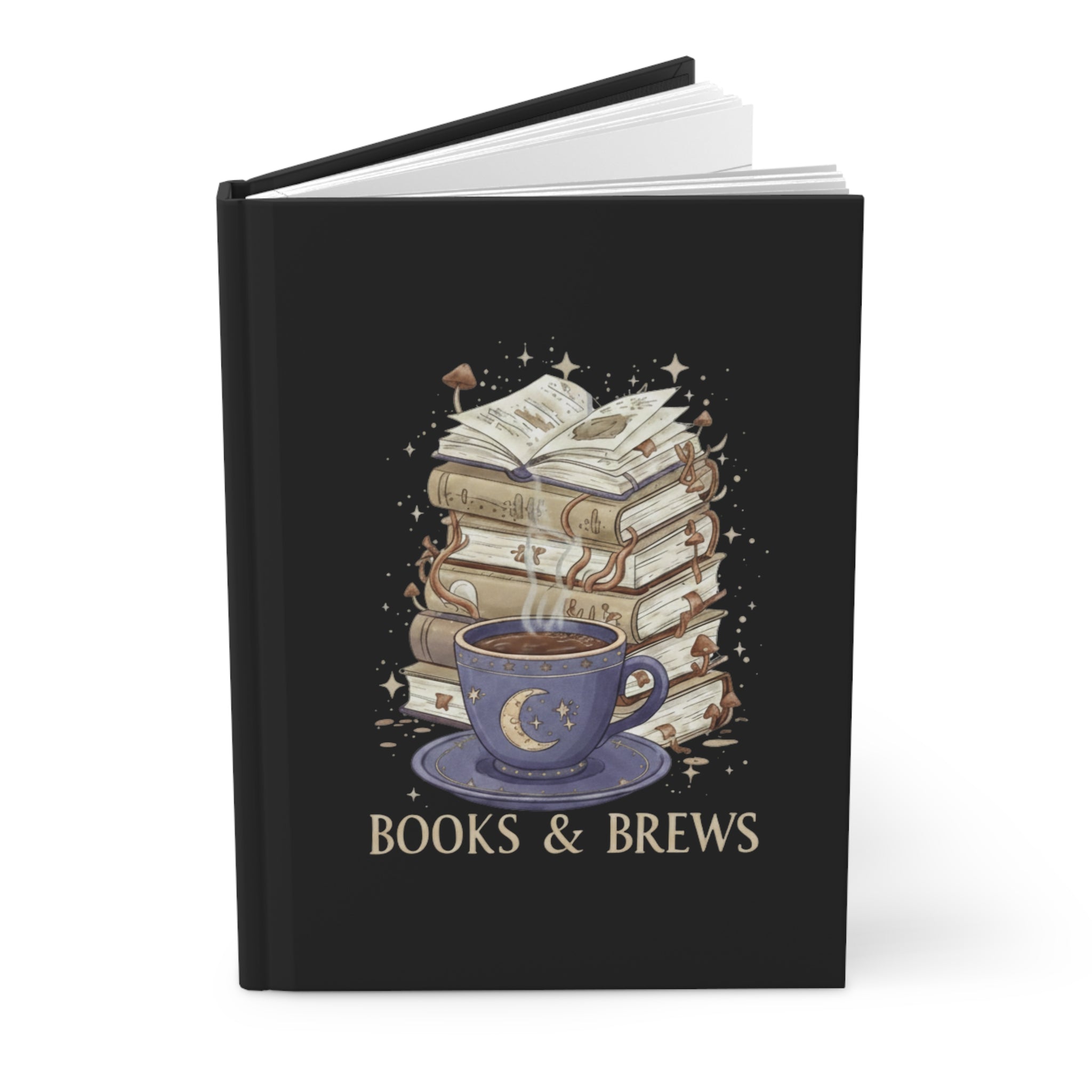 Books & Brews Hardcover Journal | Coffee Lover’s Reading Notebook