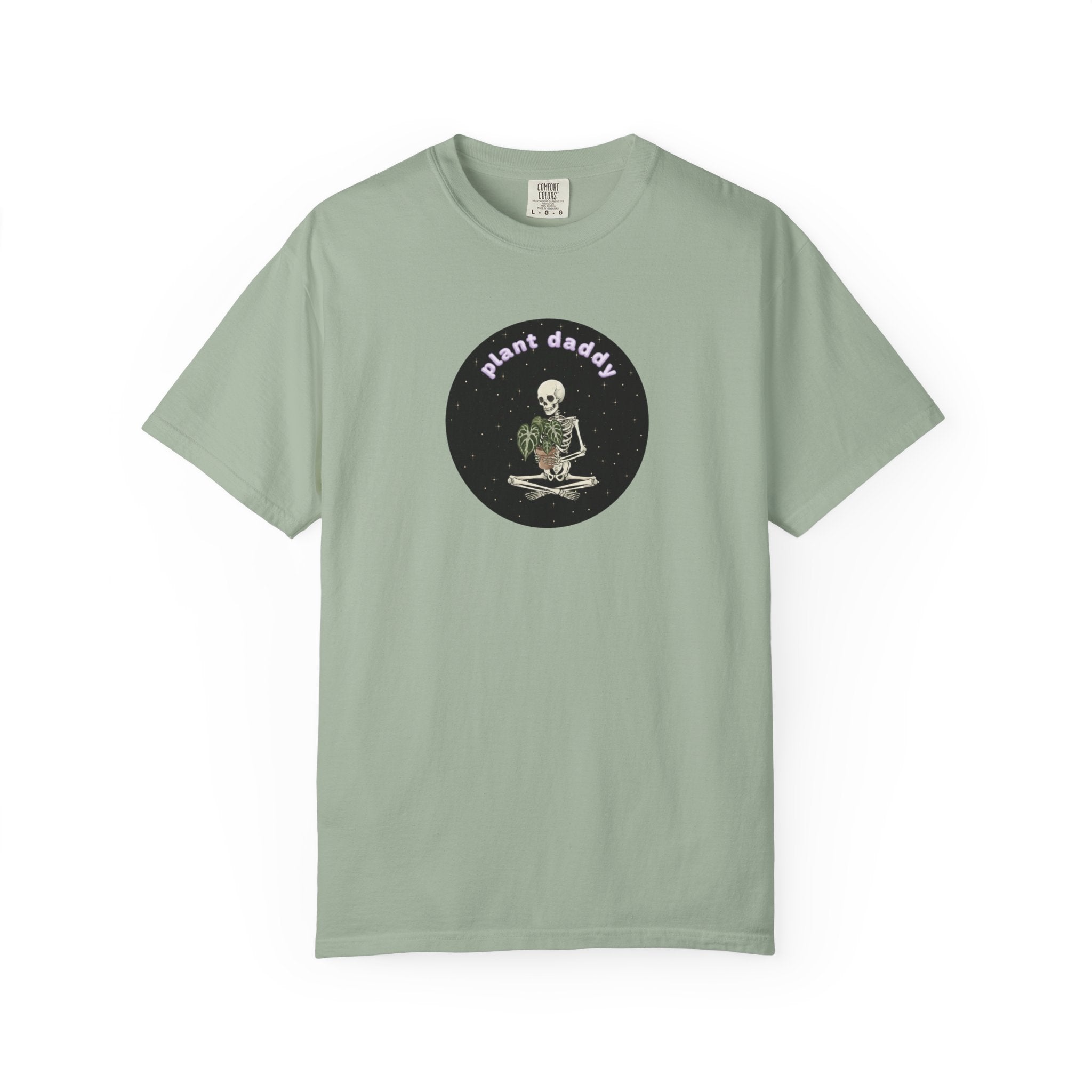 Plant Daddy T-Shirt | Skeleton Holding Plant Tee
