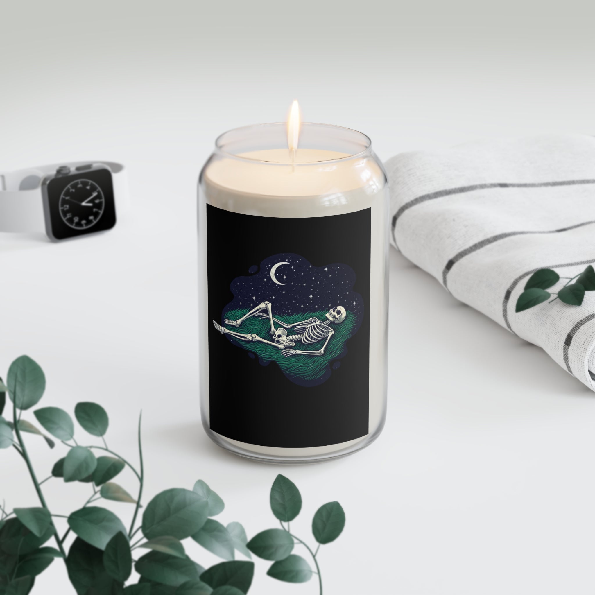 Skeleton Stargazer Scented Soy Candle | 13.75 oz Scented Candle