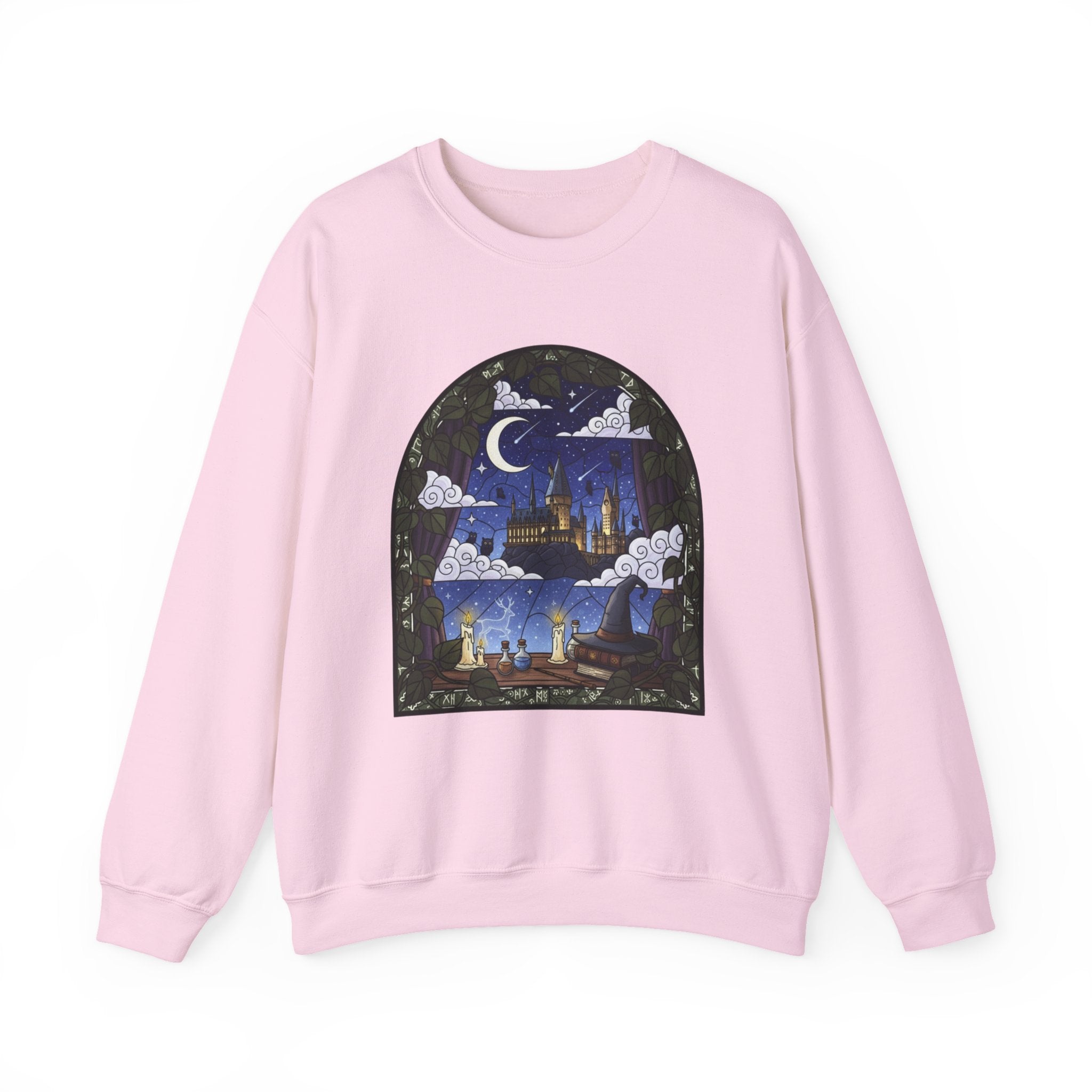 Magical Night Castle Crewneck Sweatshirt