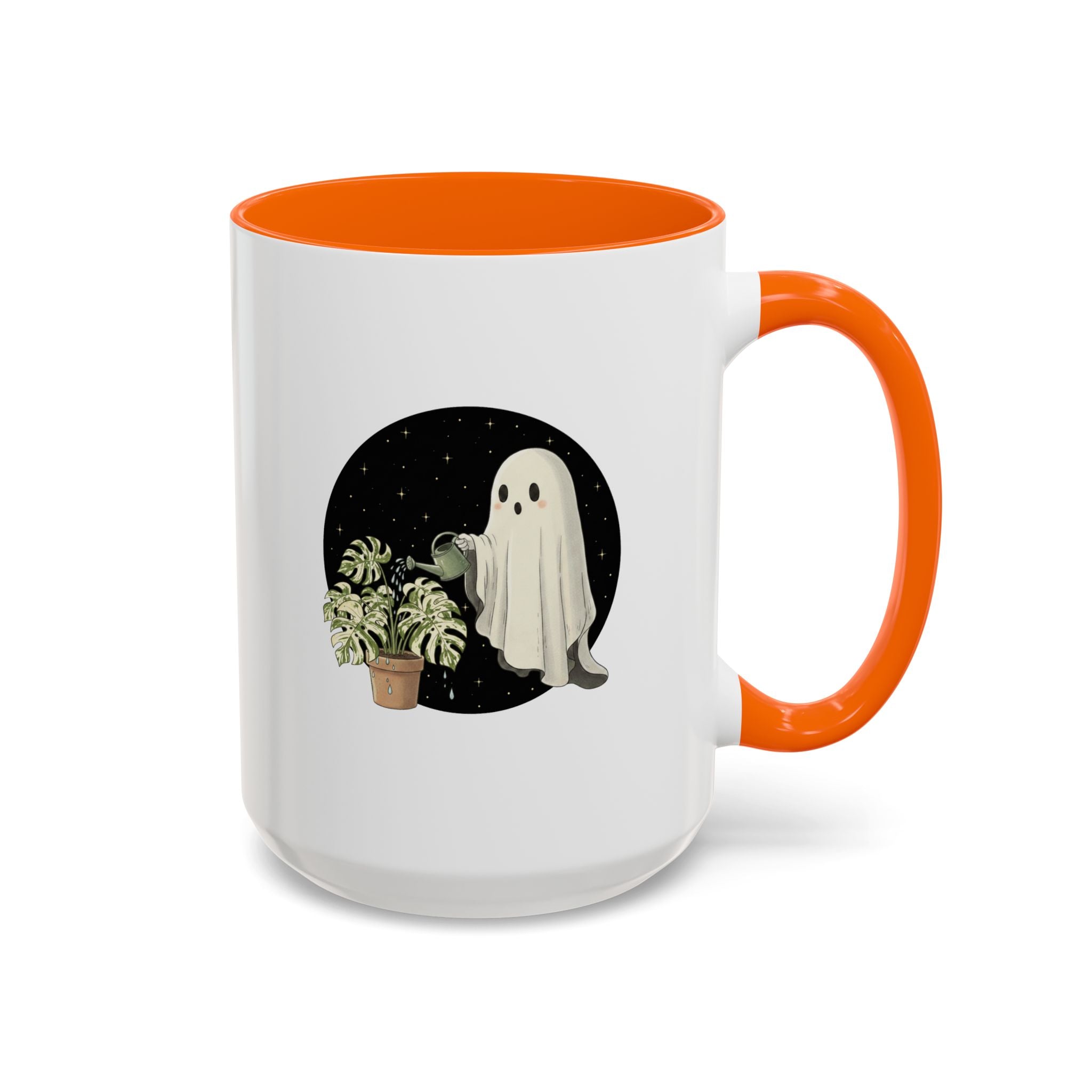 Ghost Plant Lover Coffee Mug | Cute Ghost Watering Houseplants (11/15oz)