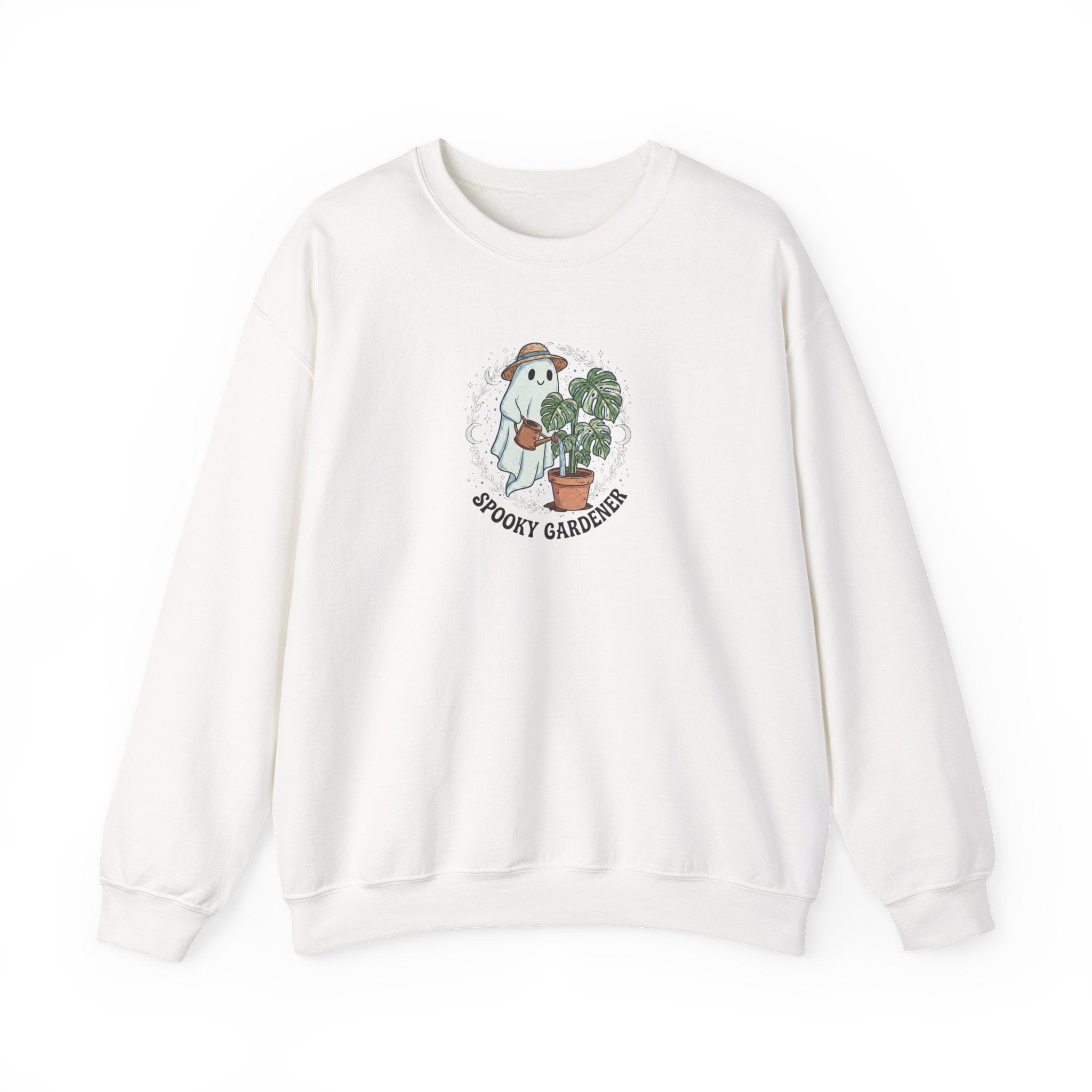 Spooky Gardener Sweatshirt | Ghost Plant Lover Crewneck