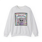 Aliens Don't Believe in You Either | Pastel Retro Crewneck Sweatshirt