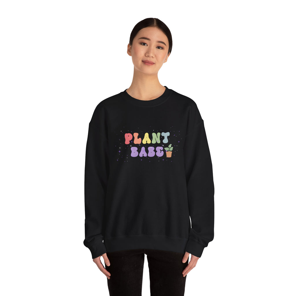 Plant Babe Crewneck Sweatshirt | Cute Pastel Plant Lover Pullover