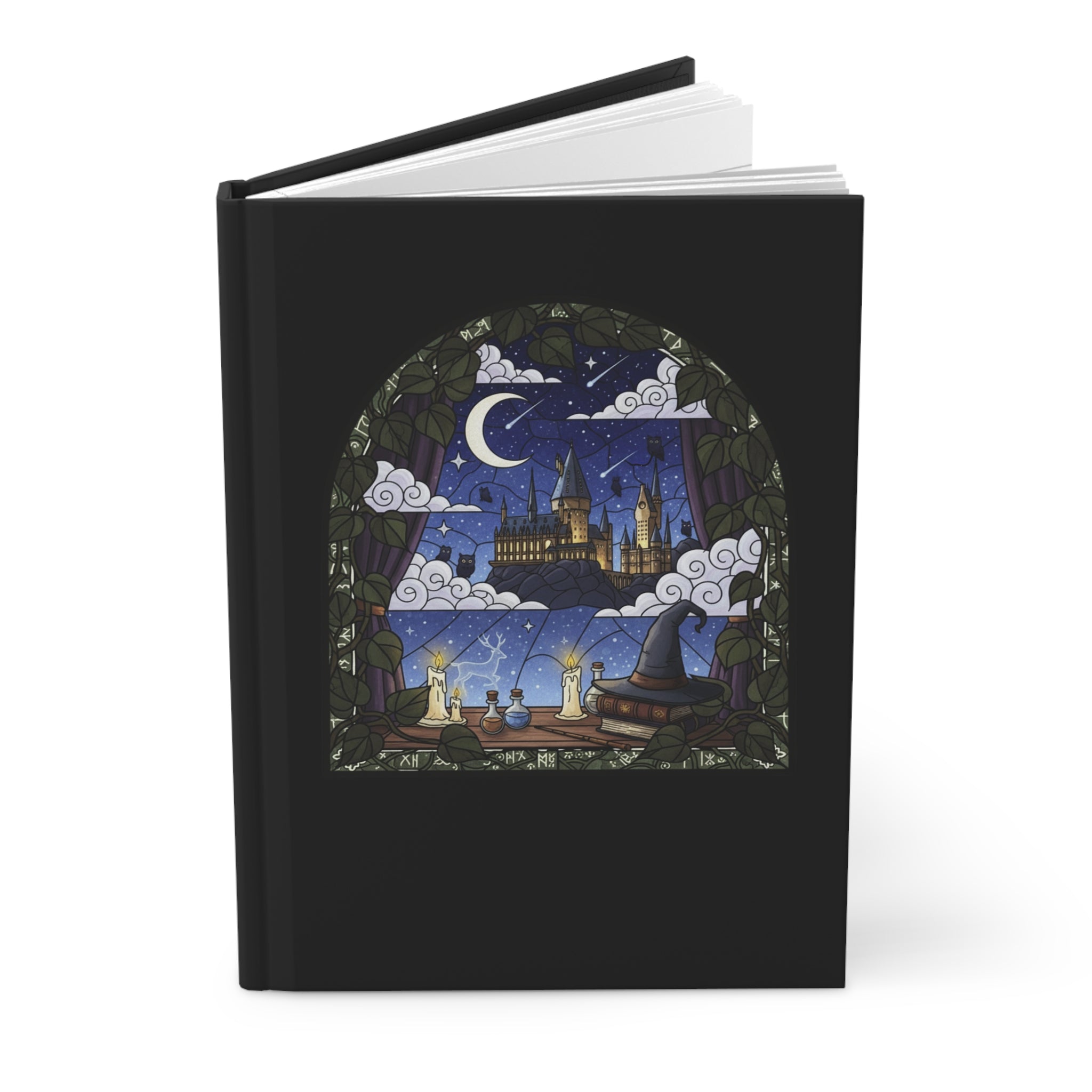 Magic Castle Hardcover Journal | Night Sky Wizardry Notebook