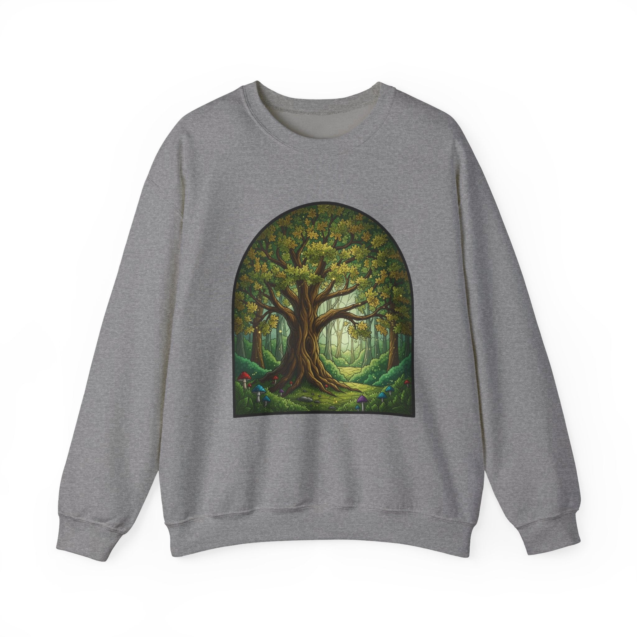 Enchanted Forest Tree Sweatshirt | Mystical Woodland Crewneck