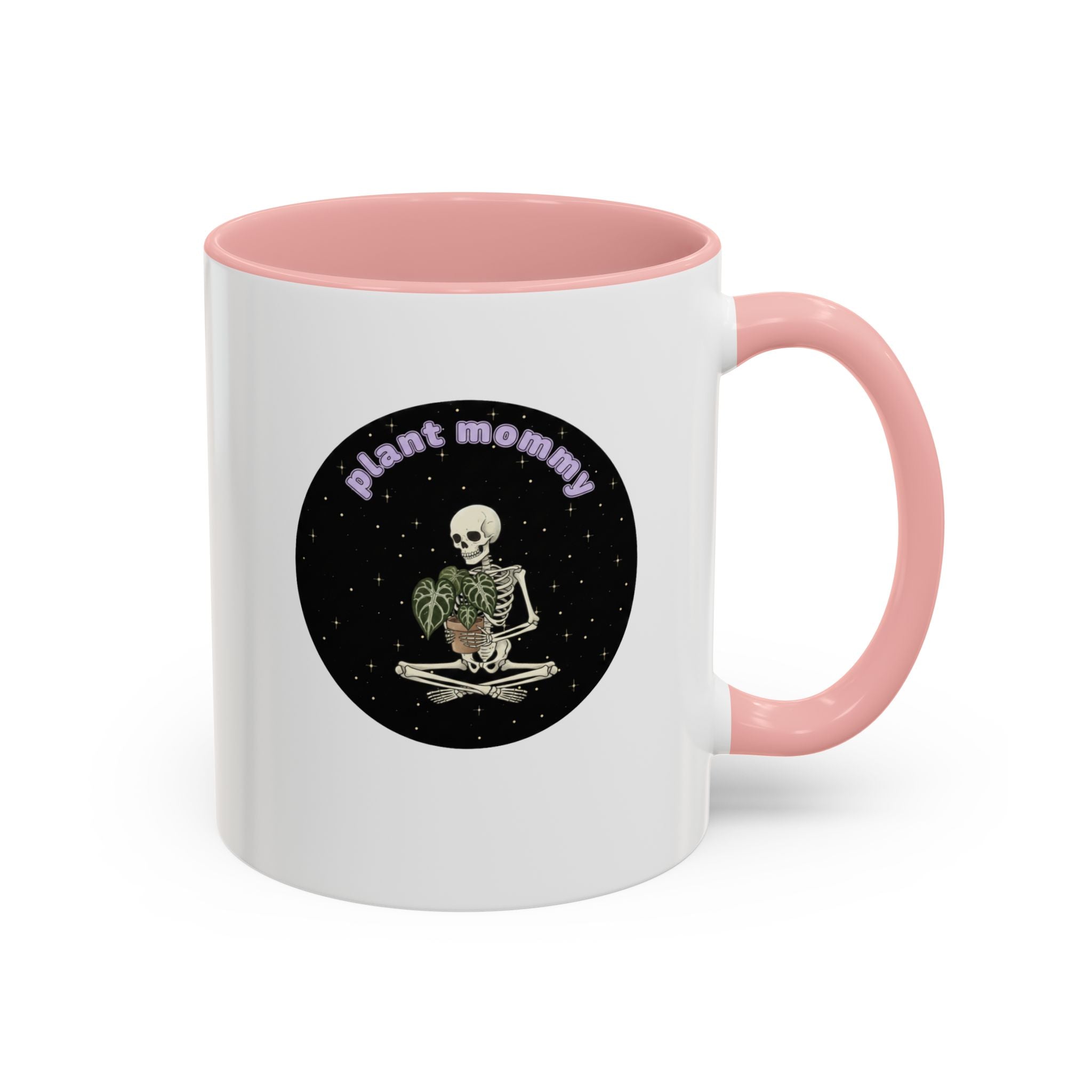 Plant Mommy Coffee Mug | Skeleton with Potted Plant (11/15oz)