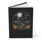 Haunted House Hardcover Journal | Halloween Stained Glass Notebook