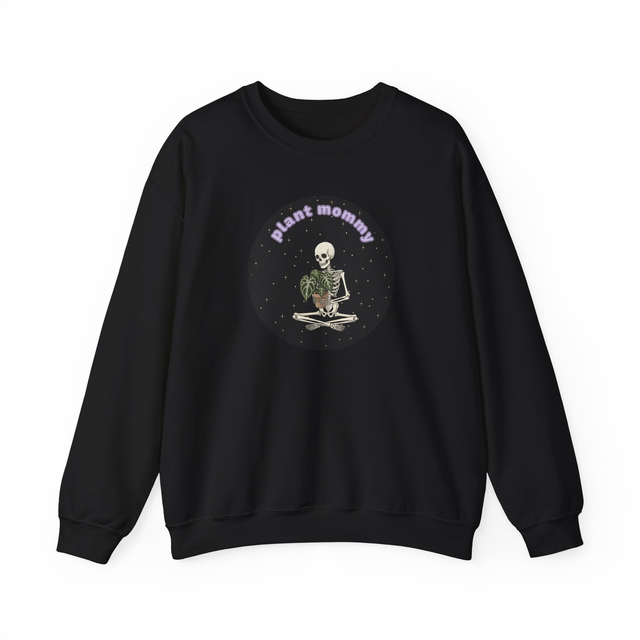 Plant Mommy Sweatshirt | Skeleton with Anthurium Plant Retro