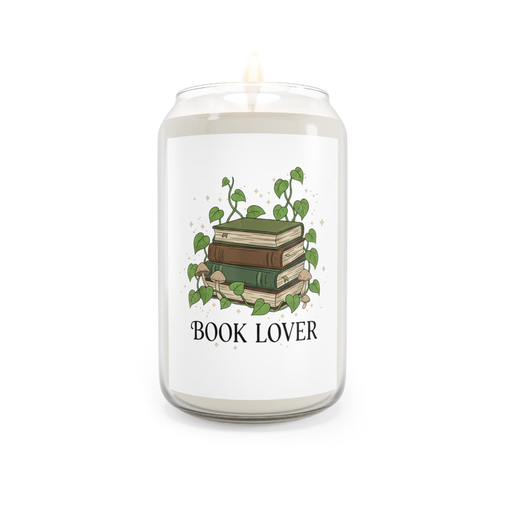 Book Lover Soy Candle | Scented 13.75oz Jar (Cozy Reading Gift)