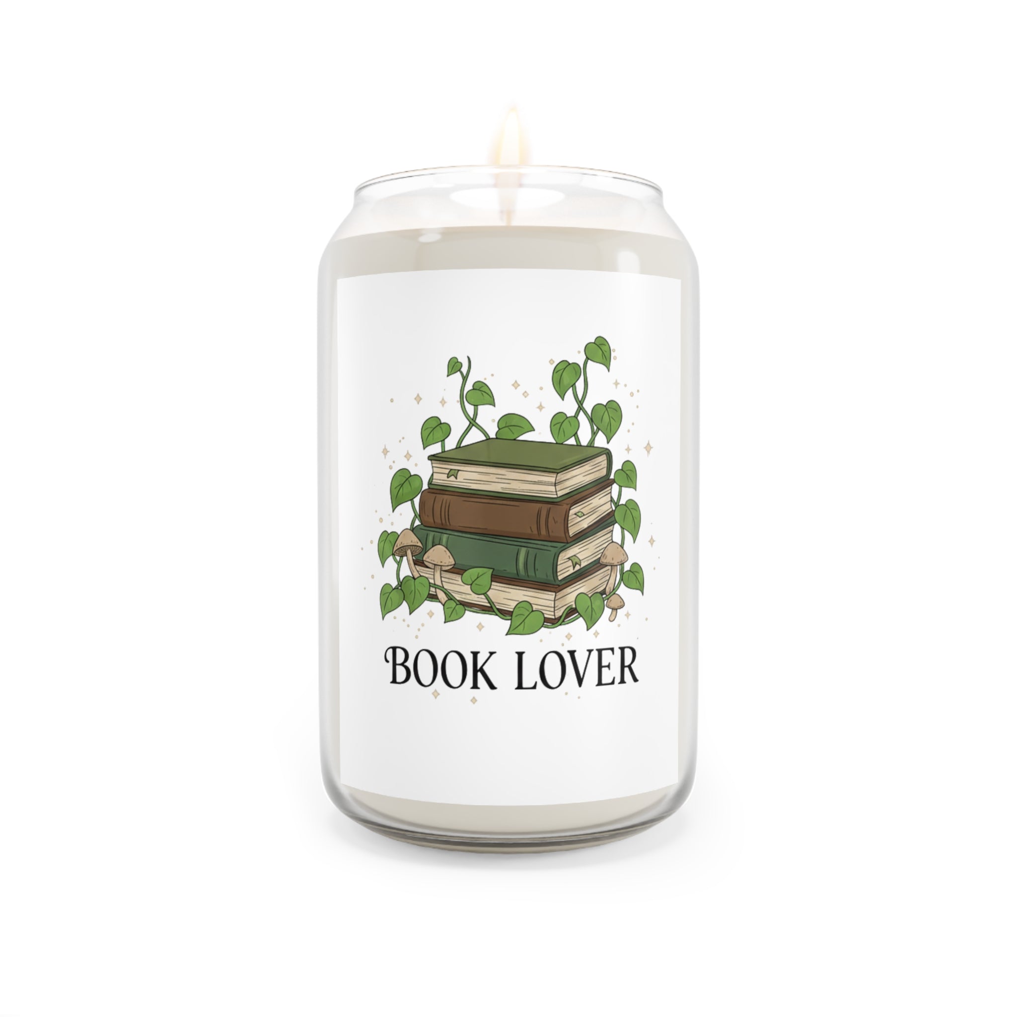Book Lover Soy Candle | Scented 13.75oz Jar (Cozy Reading Gift)