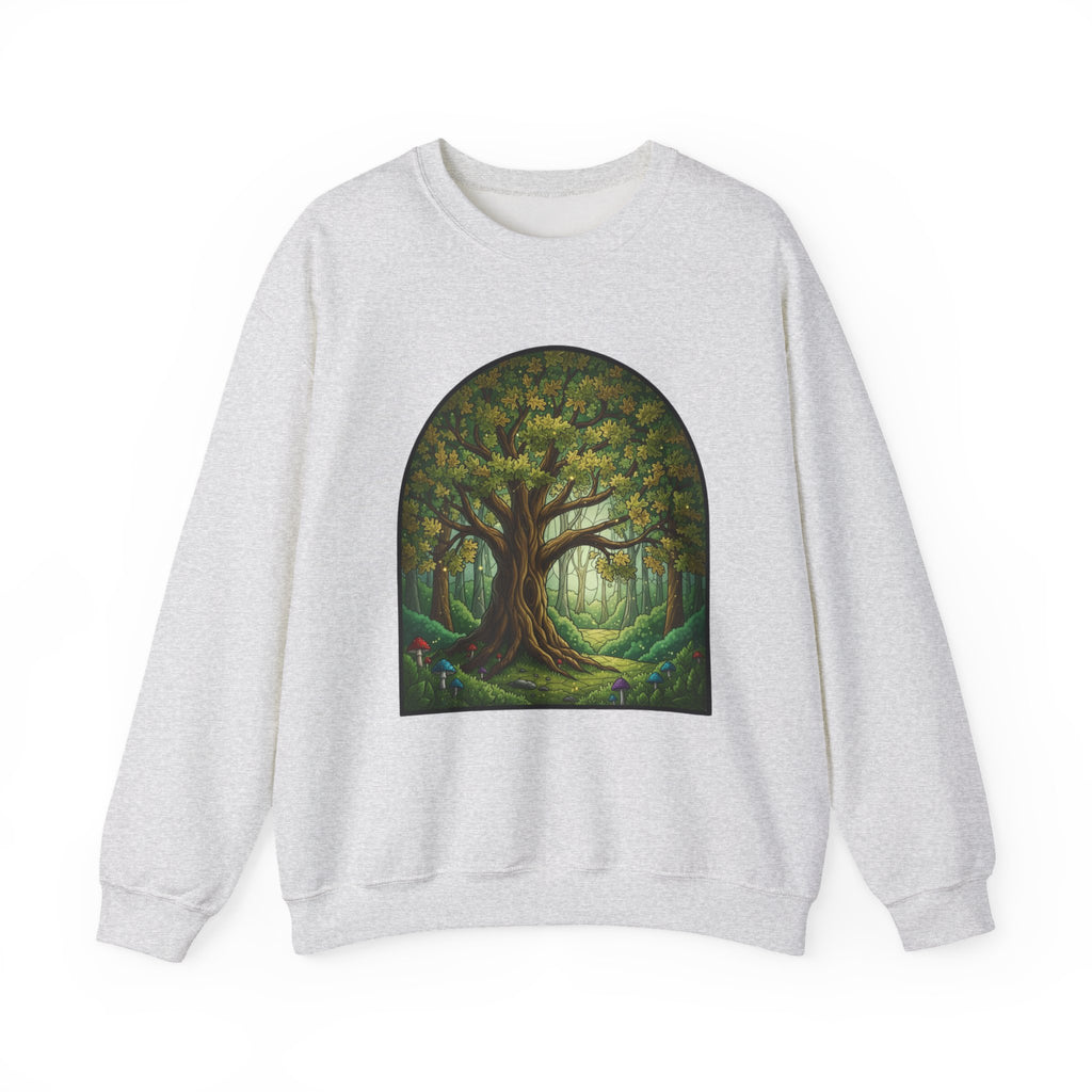 Enchanted Forest Tree Sweatshirt | Mystical Woodland Crewneck
