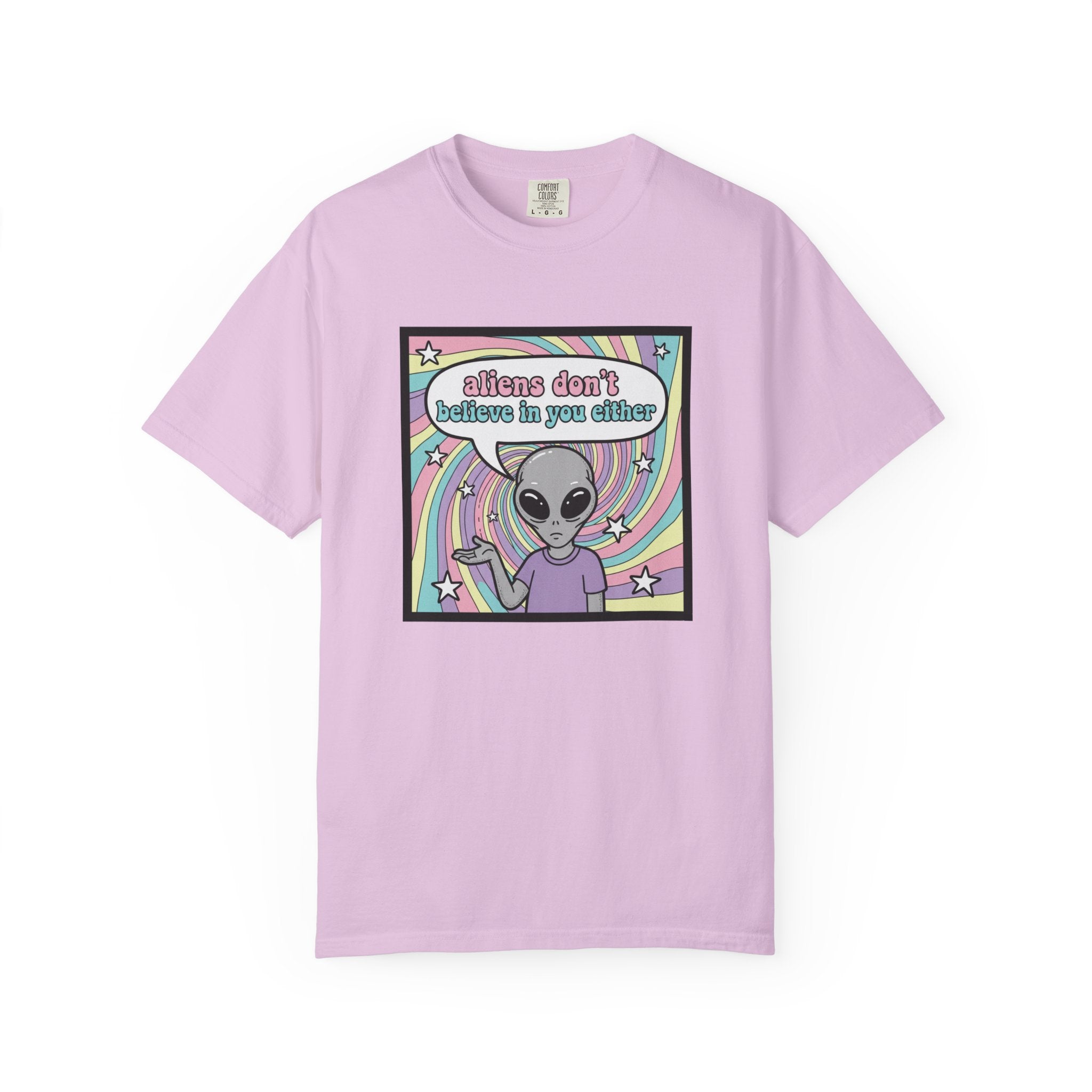 Aliens Don't Believe in You Either | Pastel Retro T-shirt