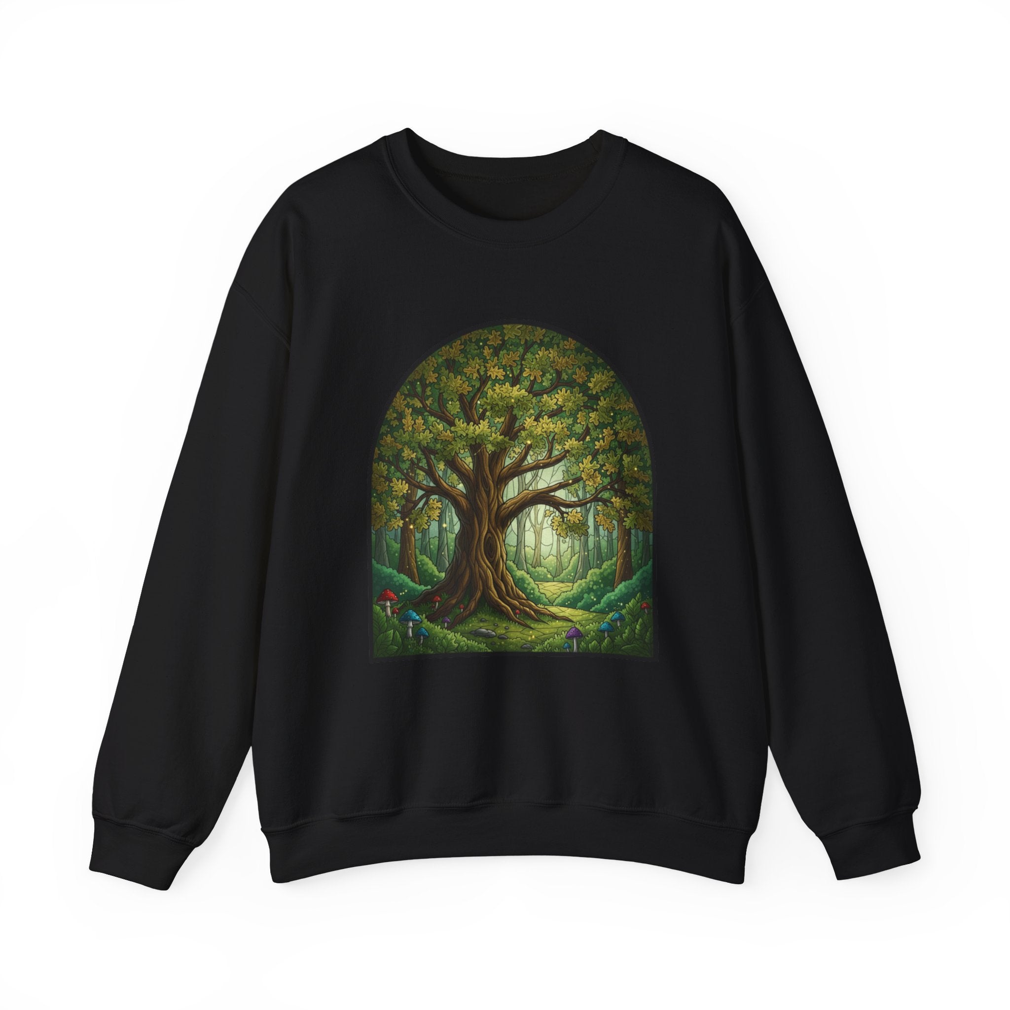 Enchanted Forest Tree Sweatshirt | Mystical Woodland Crewneck