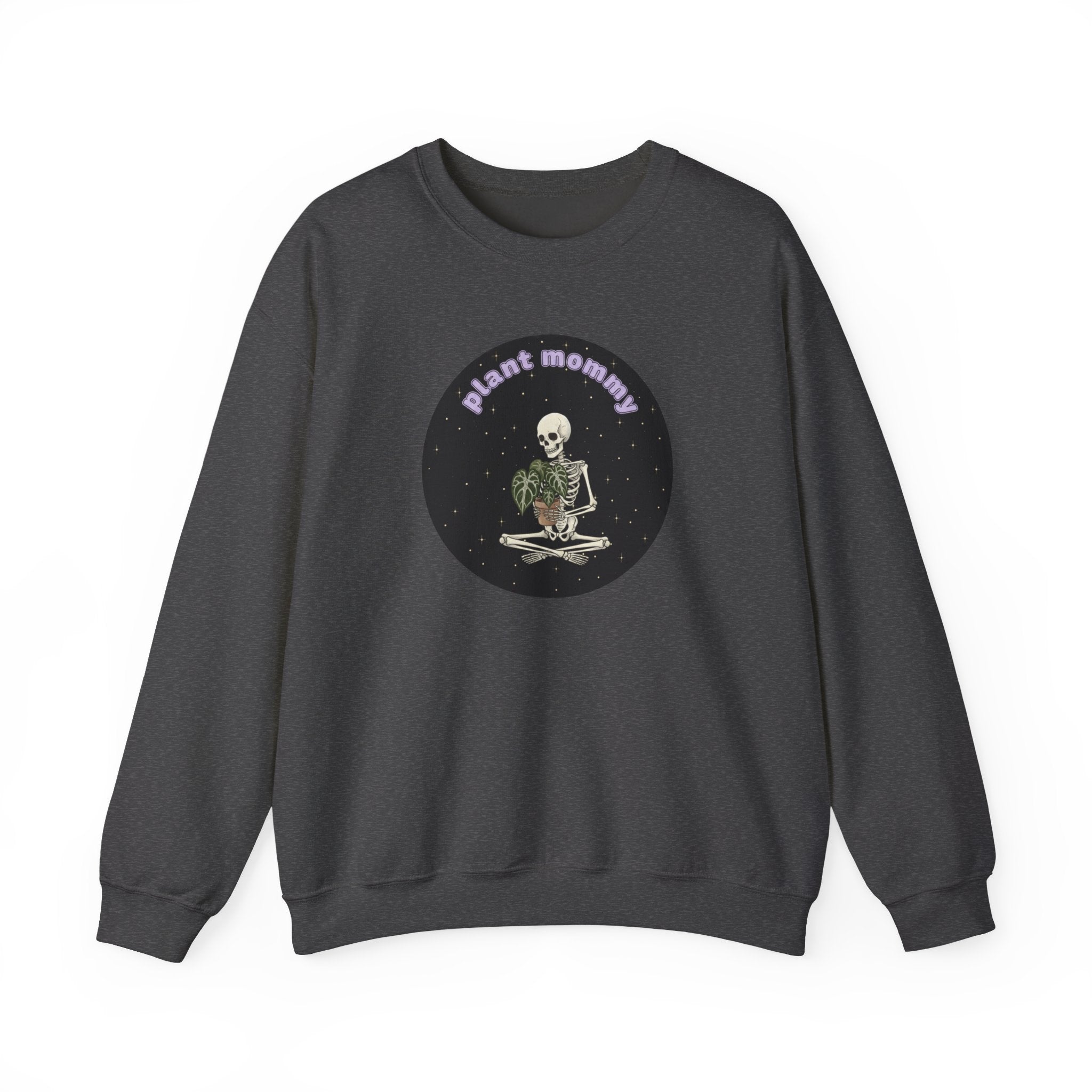 Plant Mommy Sweatshirt | Skeleton with Anthurium Plant Retro