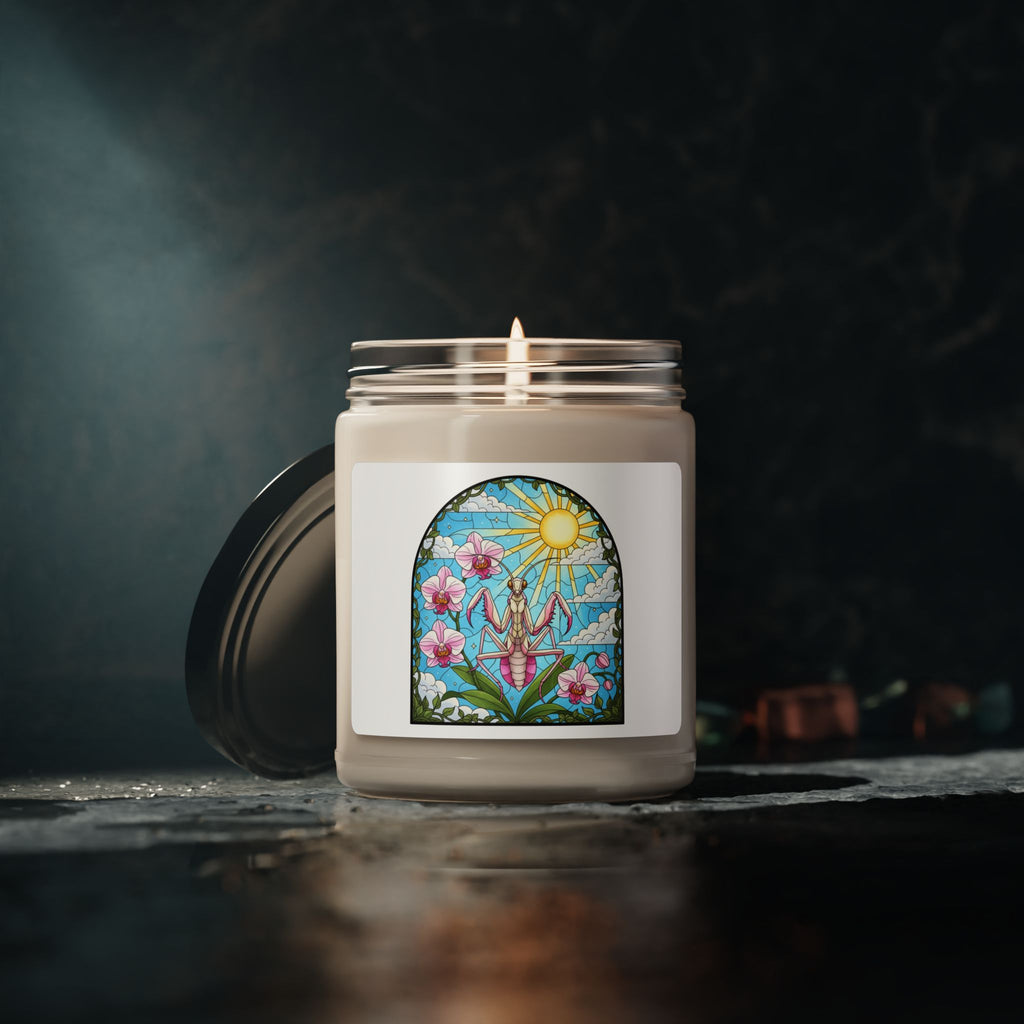 Orchid Praying Mantis Scented Soy Candle 9oz