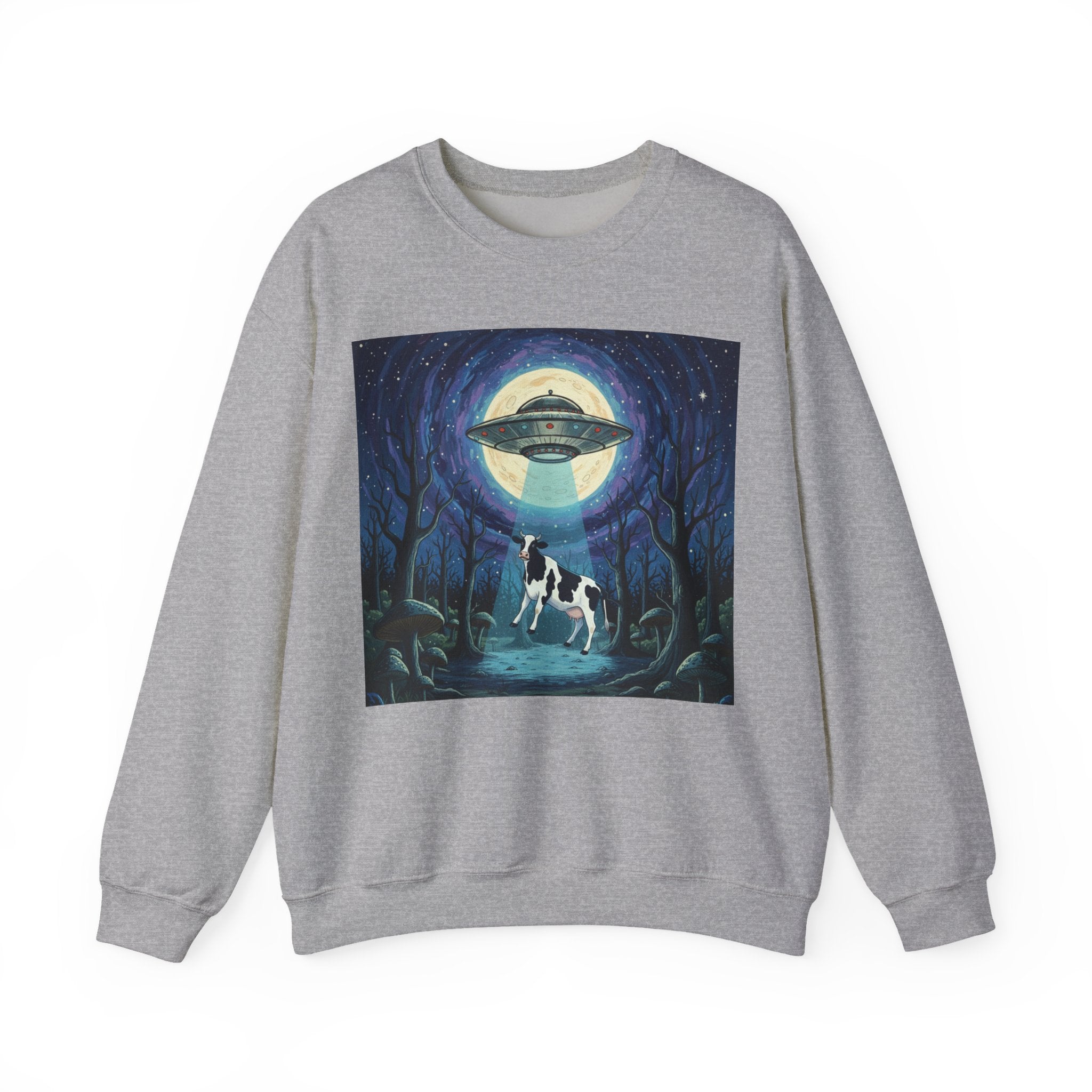 UFO Cow Abduction Crewneck Sweatshirt