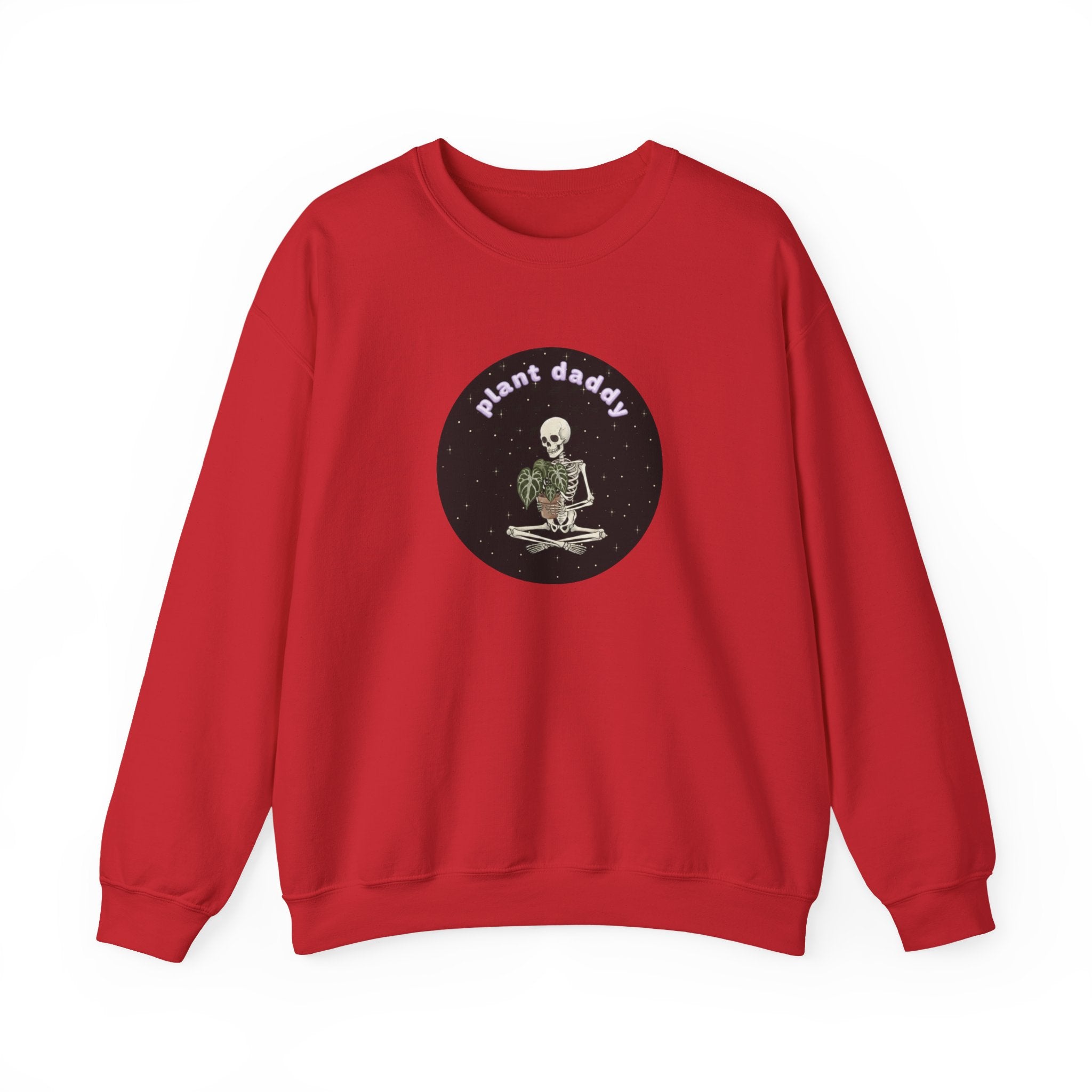Plant Daddy Crewneck Sweatshirt | Retro Skeleton Plant Pullover