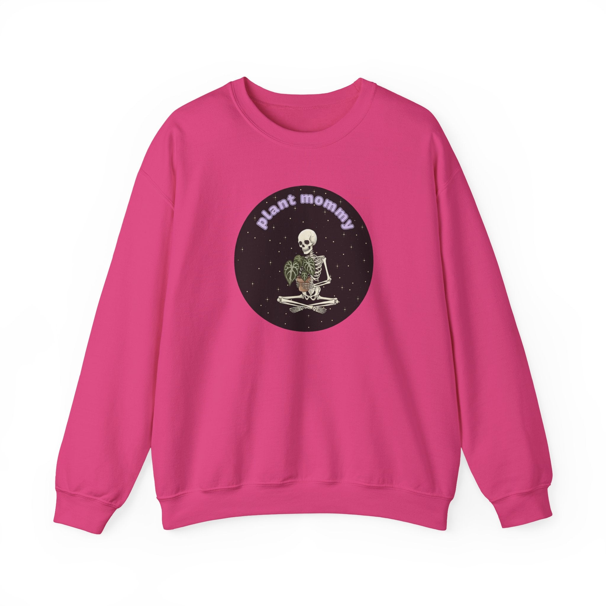 Plant Mommy Sweatshirt | Skeleton with Anthurium Plant Retro