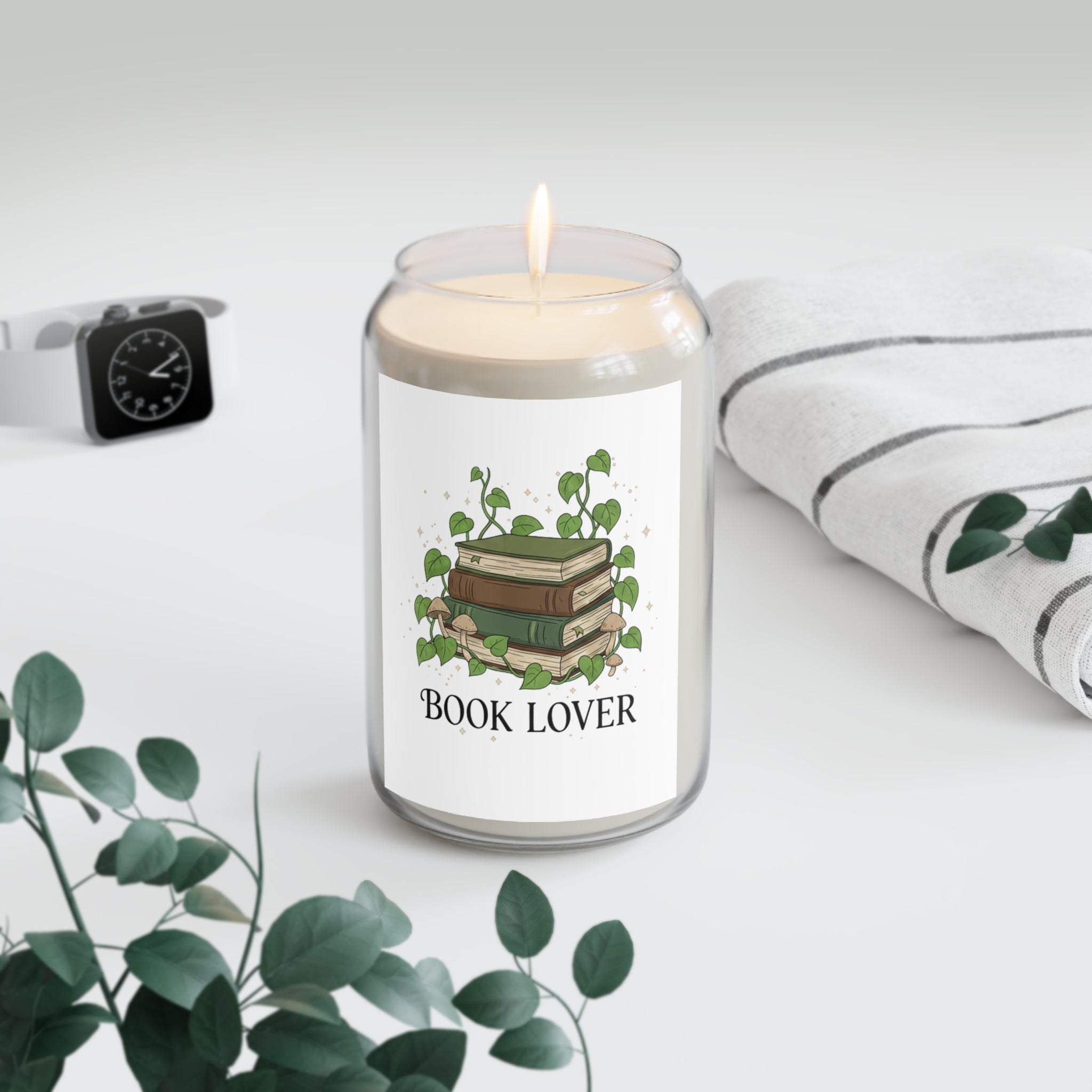 Book Lover Soy Candle | Scented 13.75oz Jar (Cozy Reading Gift)