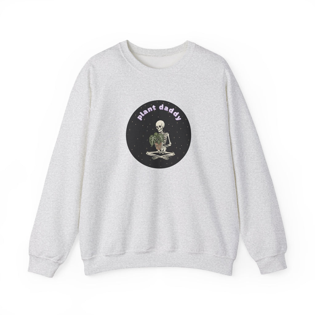 Plant Daddy Crewneck Sweatshirt | Retro Skeleton Plant Pullover