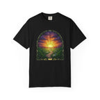 Rainy Sunset Stained Glass T-Shirt