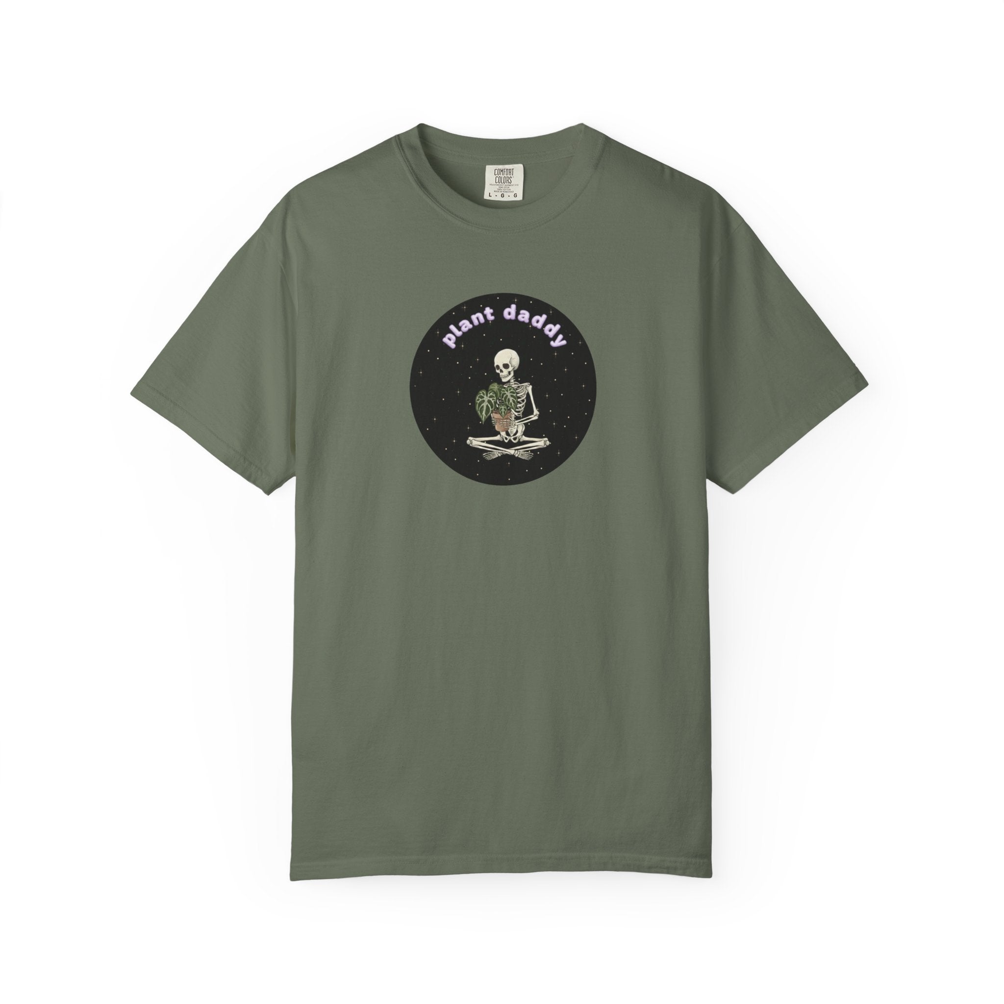 Plant Daddy T-Shirt | Skeleton Holding Plant Tee