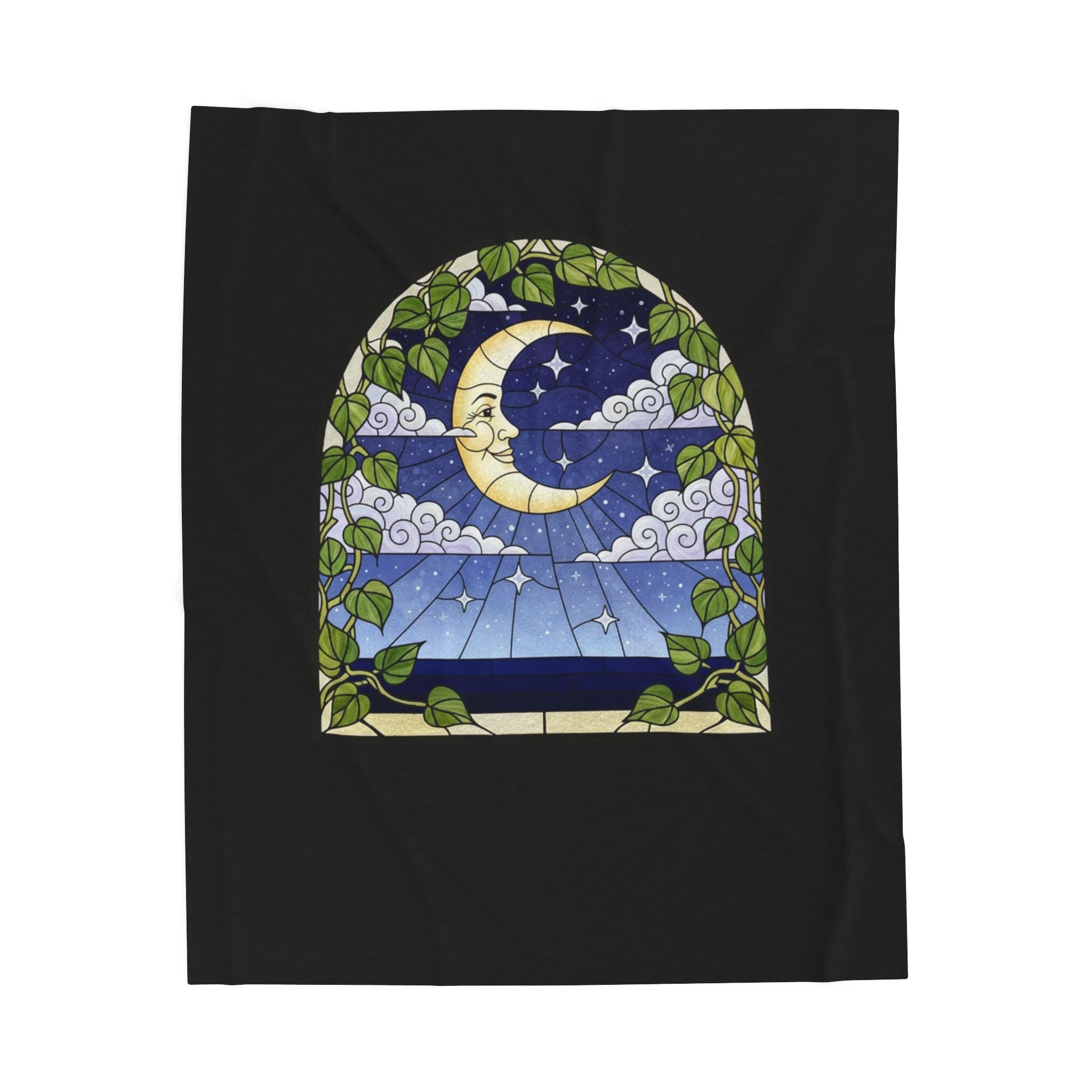 Moonlit Window Velveteen Blanket Plush Throw