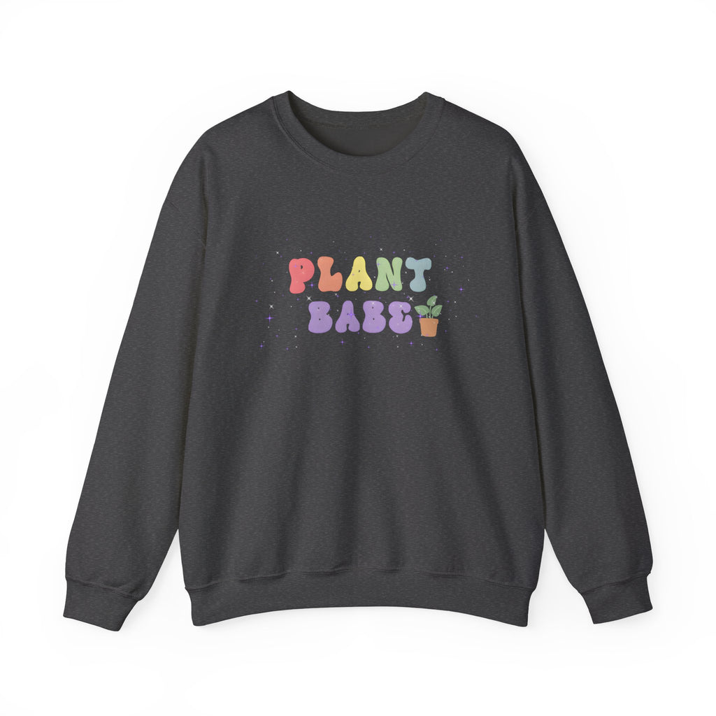 Plant Babe Crewneck Sweatshirt | Cute Pastel Plant Lover Pullover