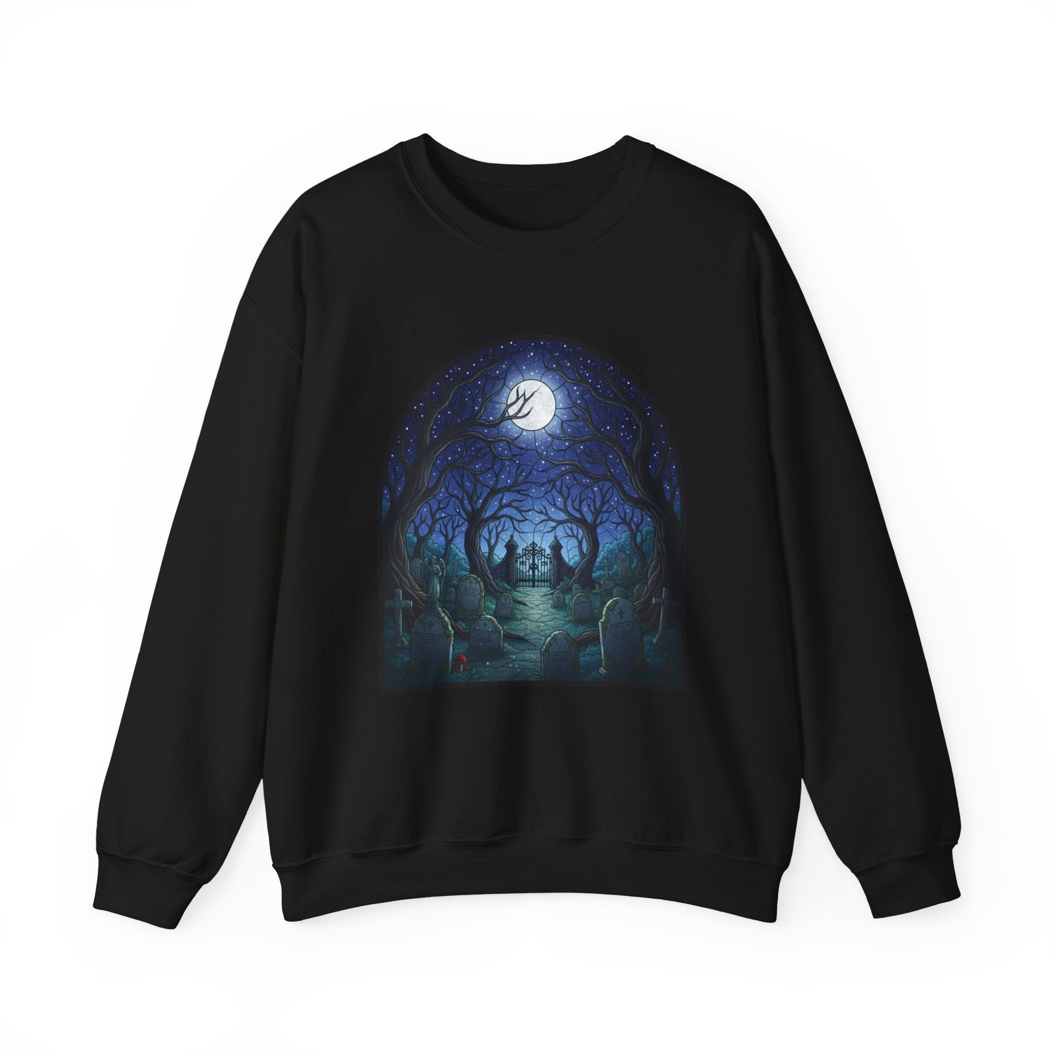 Moonlit Graveyard Crewneck Sweatshirt
