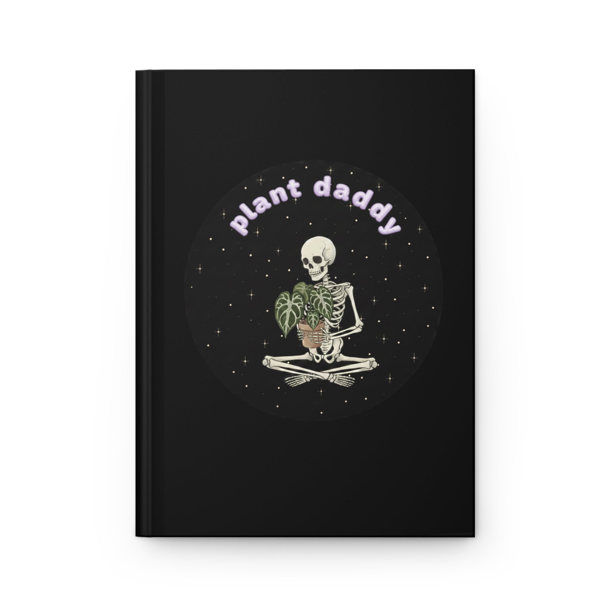 "Plant Daddy" Skeleton Hardcover Journal | Gothic Plant Lover Notebook