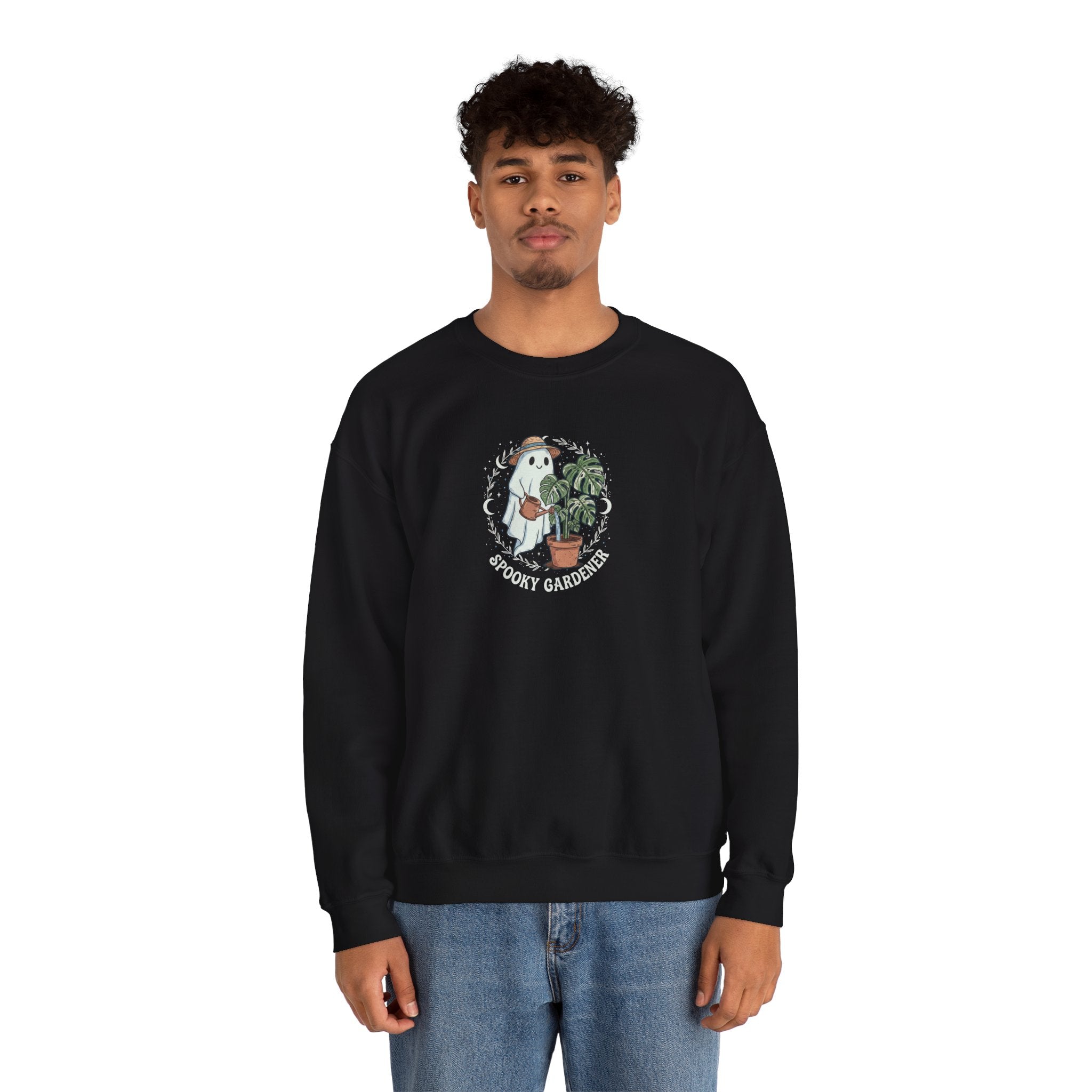 Spooky Gardener Sweatshirt | Ghost Plant Lover Crewneck