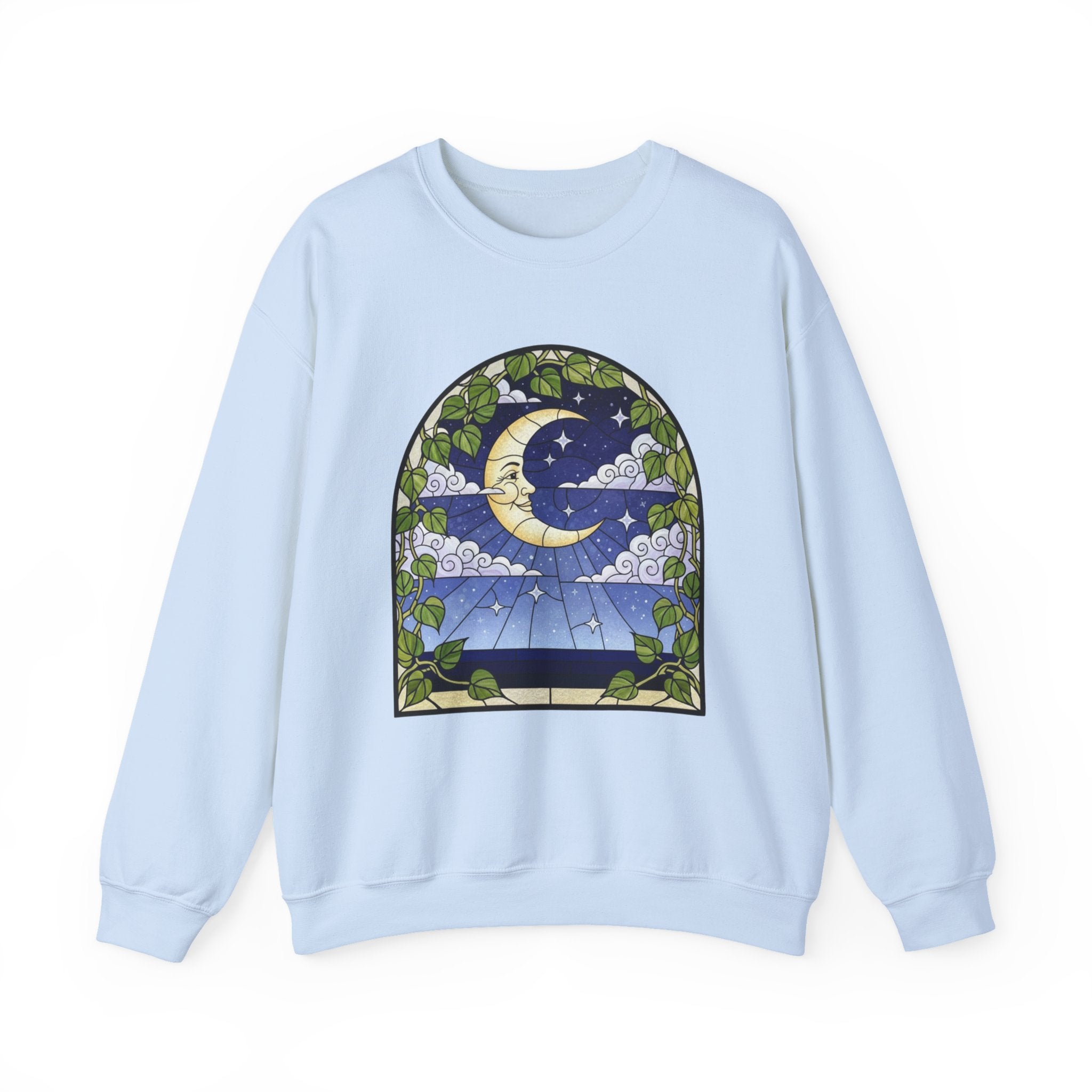 Celestial Stained Glass Window Crewneck Sweatshirt