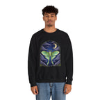 Luna Moth Stained Glass Crewneck Sweatshirt
