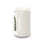 Bee & Pothos Stained Glass Soy Candle | Scented 13.75oz Decorative Jar