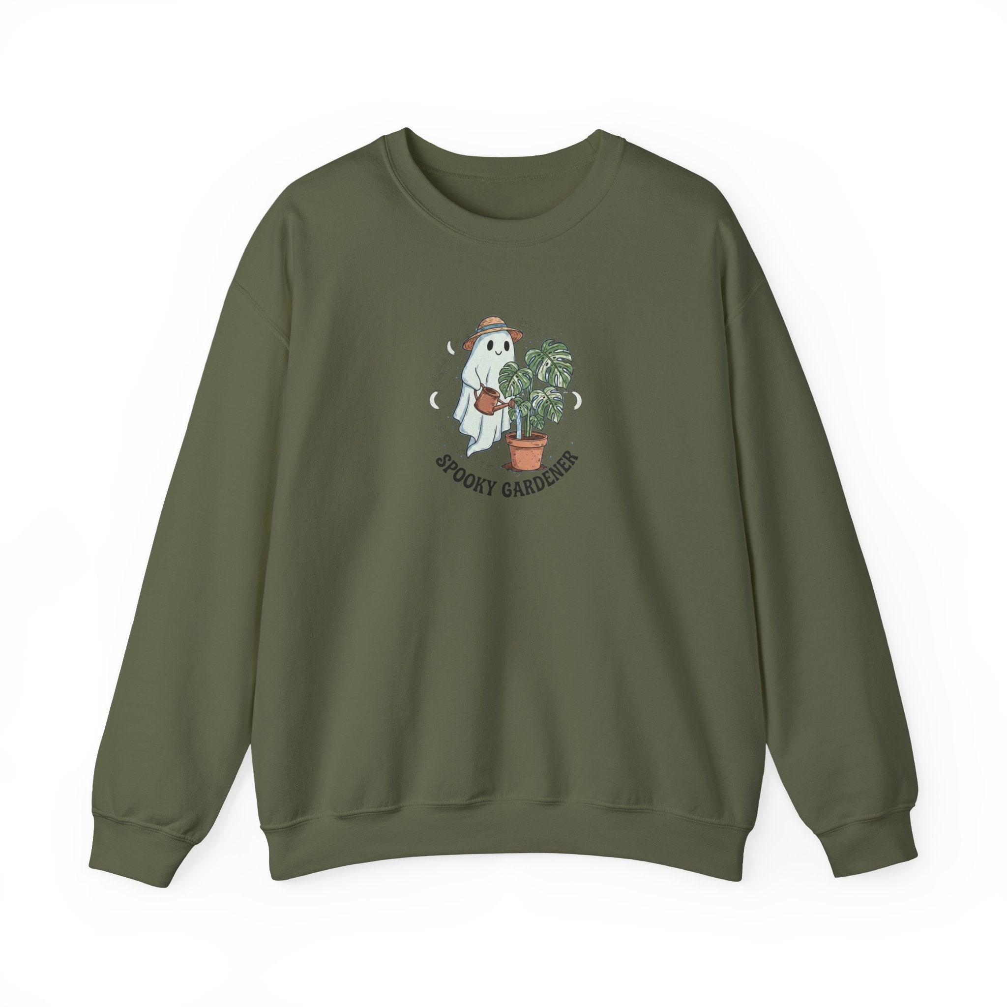 Spooky Gardener Sweatshirt | Ghost Plant Lover Crewneck