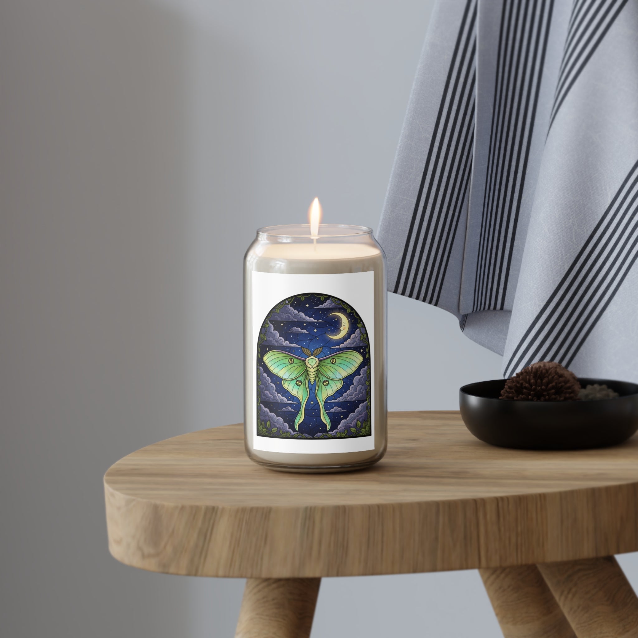 Luna Moth Scented Soy Candle 13.75oz