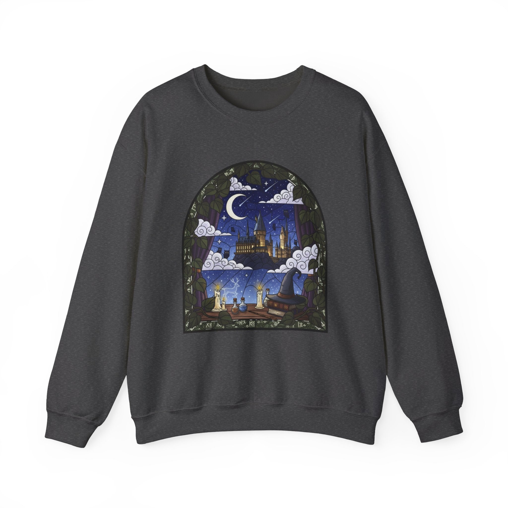 Magical Night Castle Crewneck Sweatshirt