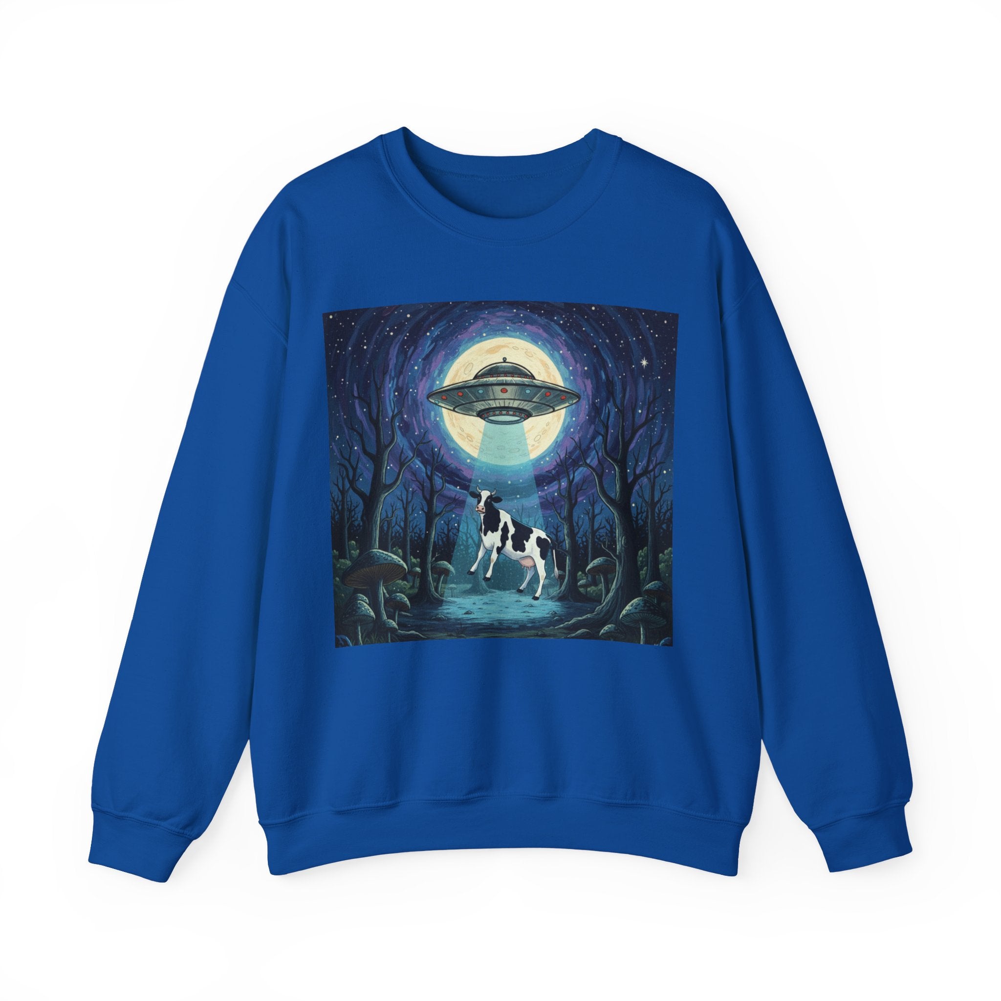 UFO Cow Abduction Crewneck Sweatshirt