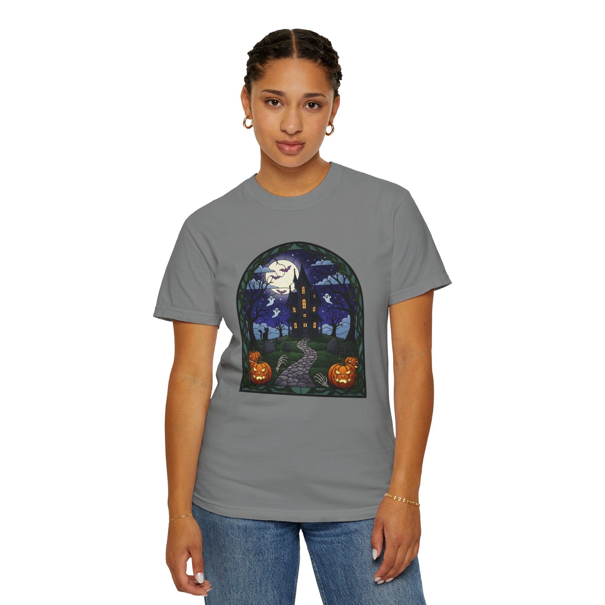 Halloween Haunted House T-Shirt | Spooky Night Tee