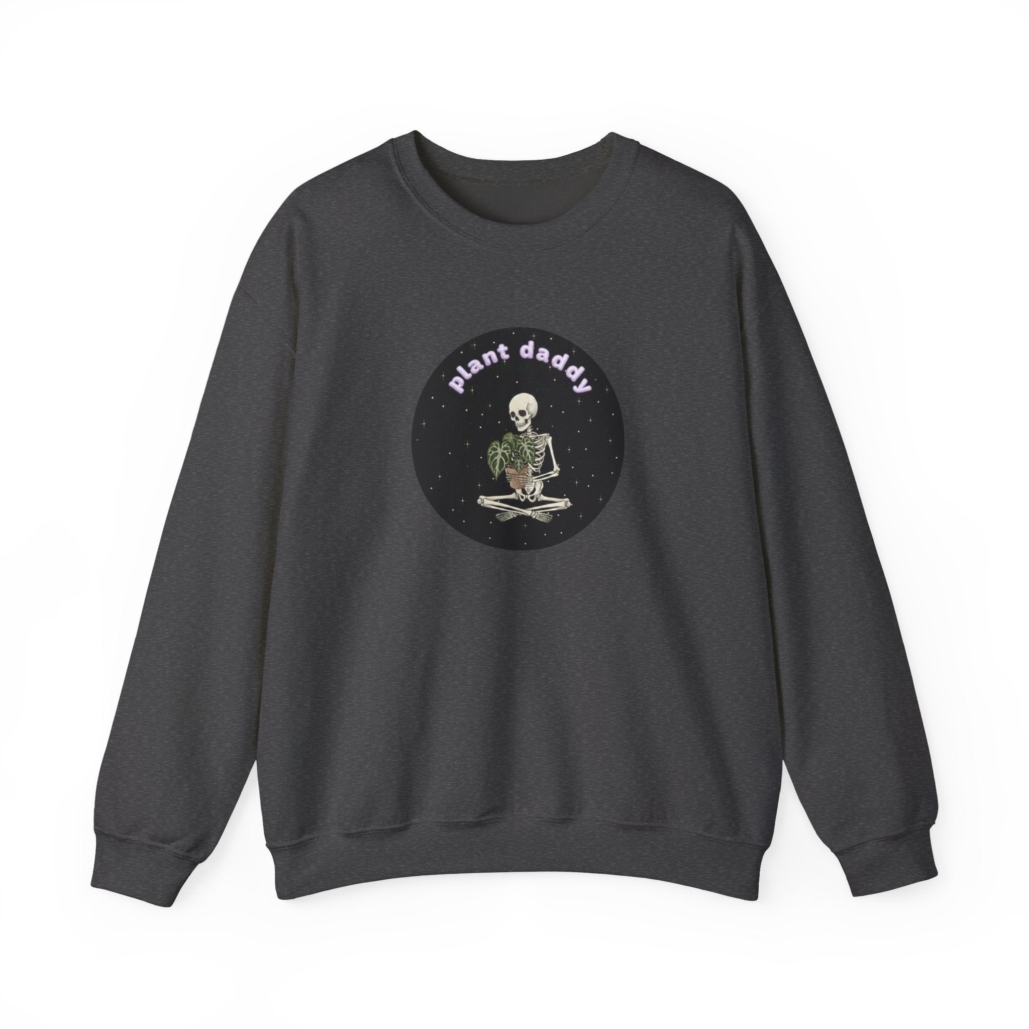 Plant Daddy Crewneck Sweatshirt | Retro Skeleton Plant Pullover