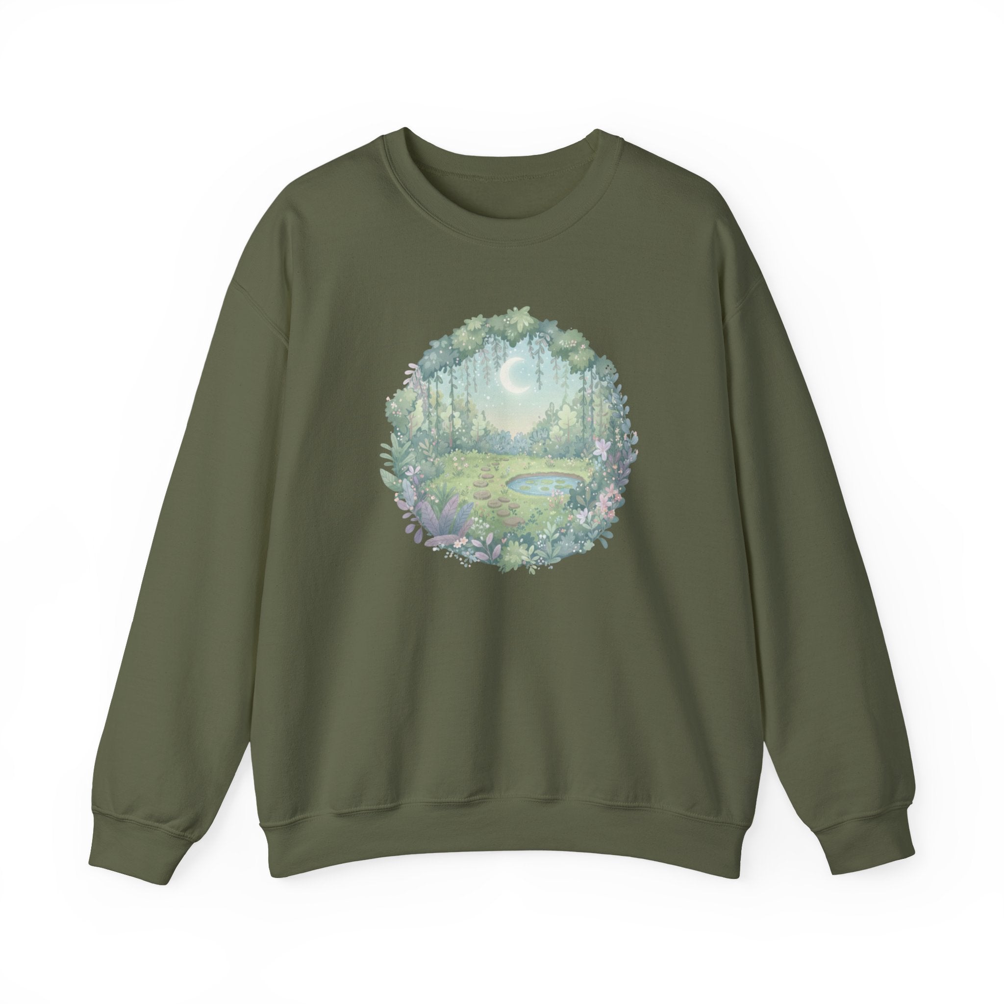 Moonlit Pond Crewneck Sweatshirt