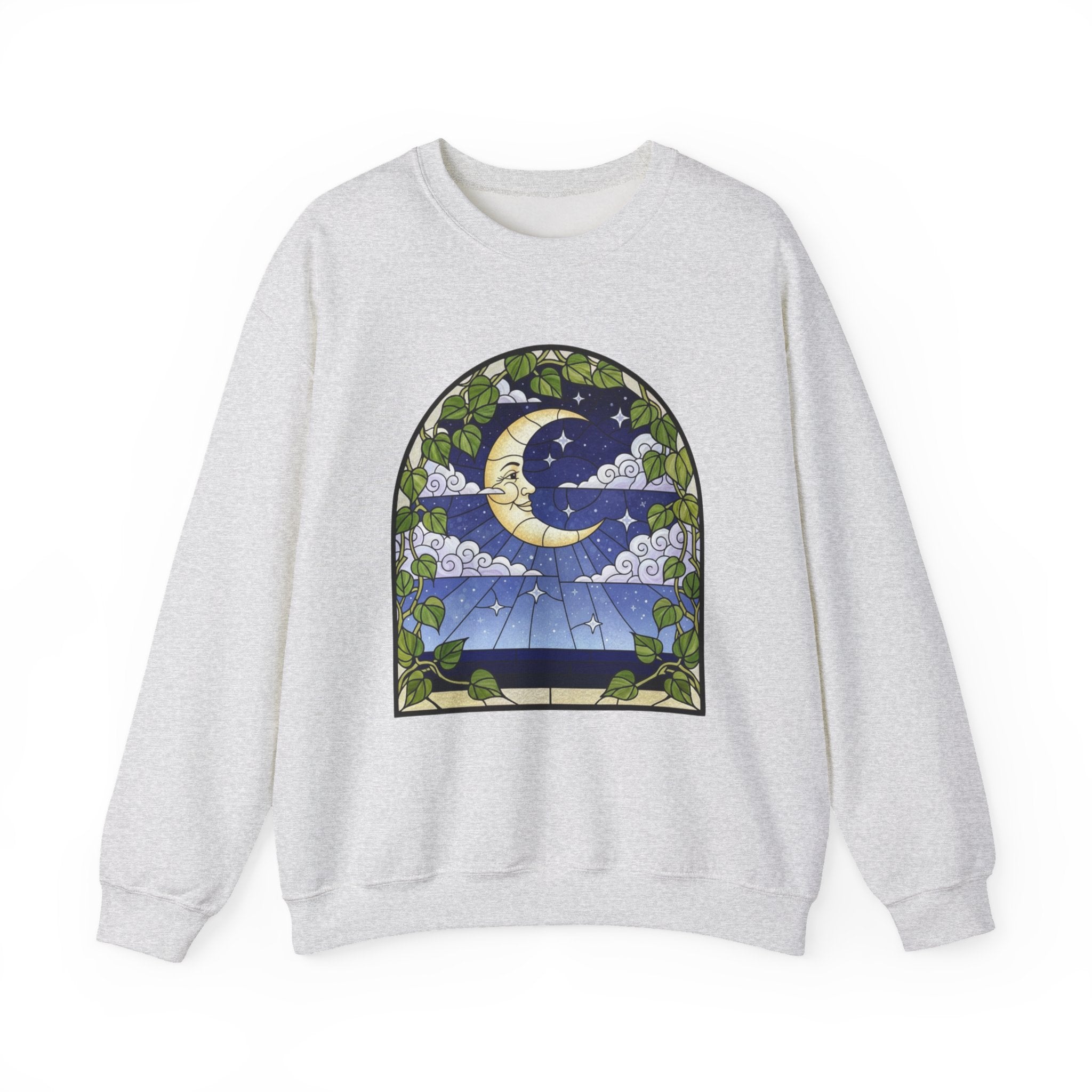 Celestial Stained Glass Window Crewneck Sweatshirt