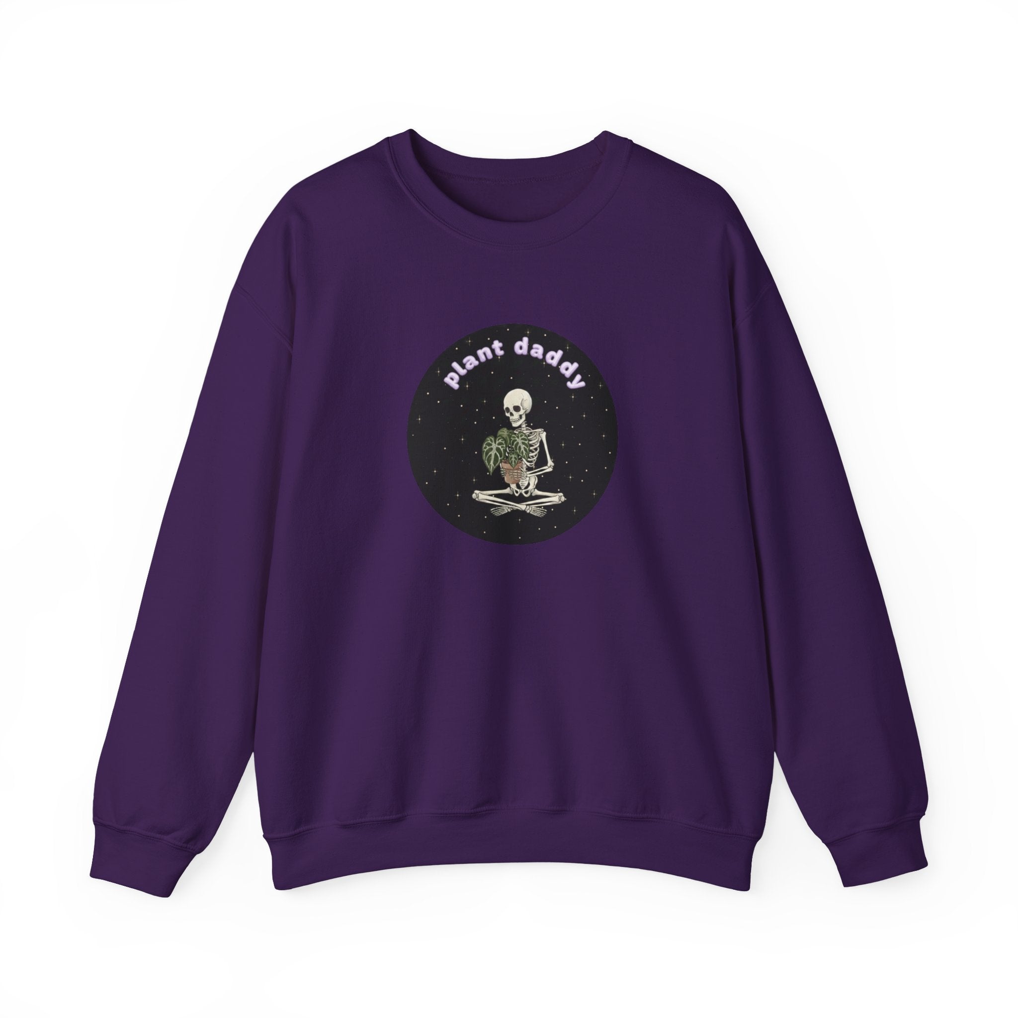 Plant Daddy Crewneck Sweatshirt | Retro Skeleton Plant Pullover