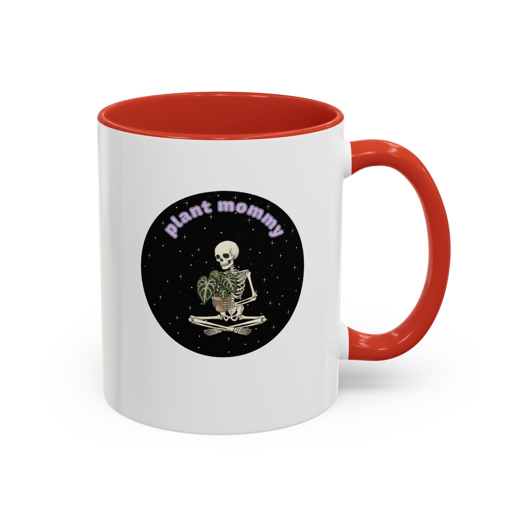Plant Mommy Coffee Mug | Skeleton with Potted Plant (11/15oz)