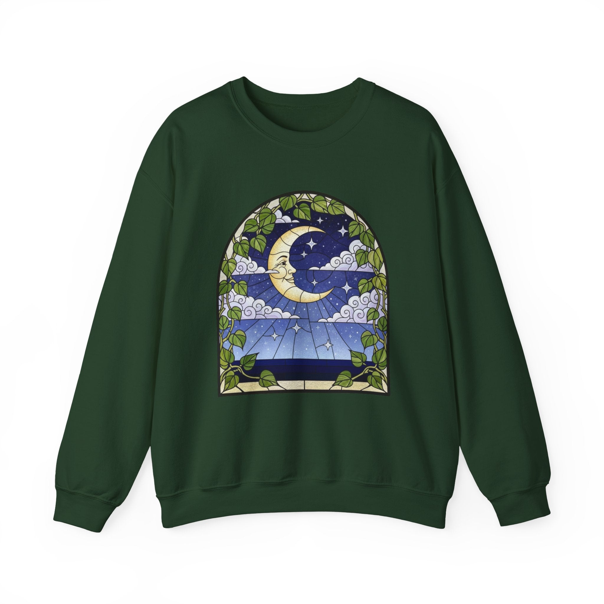 Celestial Stained Glass Window Crewneck Sweatshirt