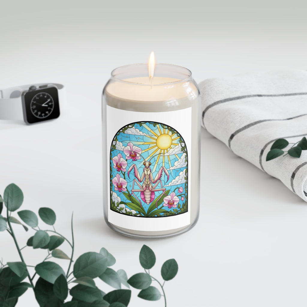 Orchid Praying Mantis Scented Soy Candle 13.75 oz